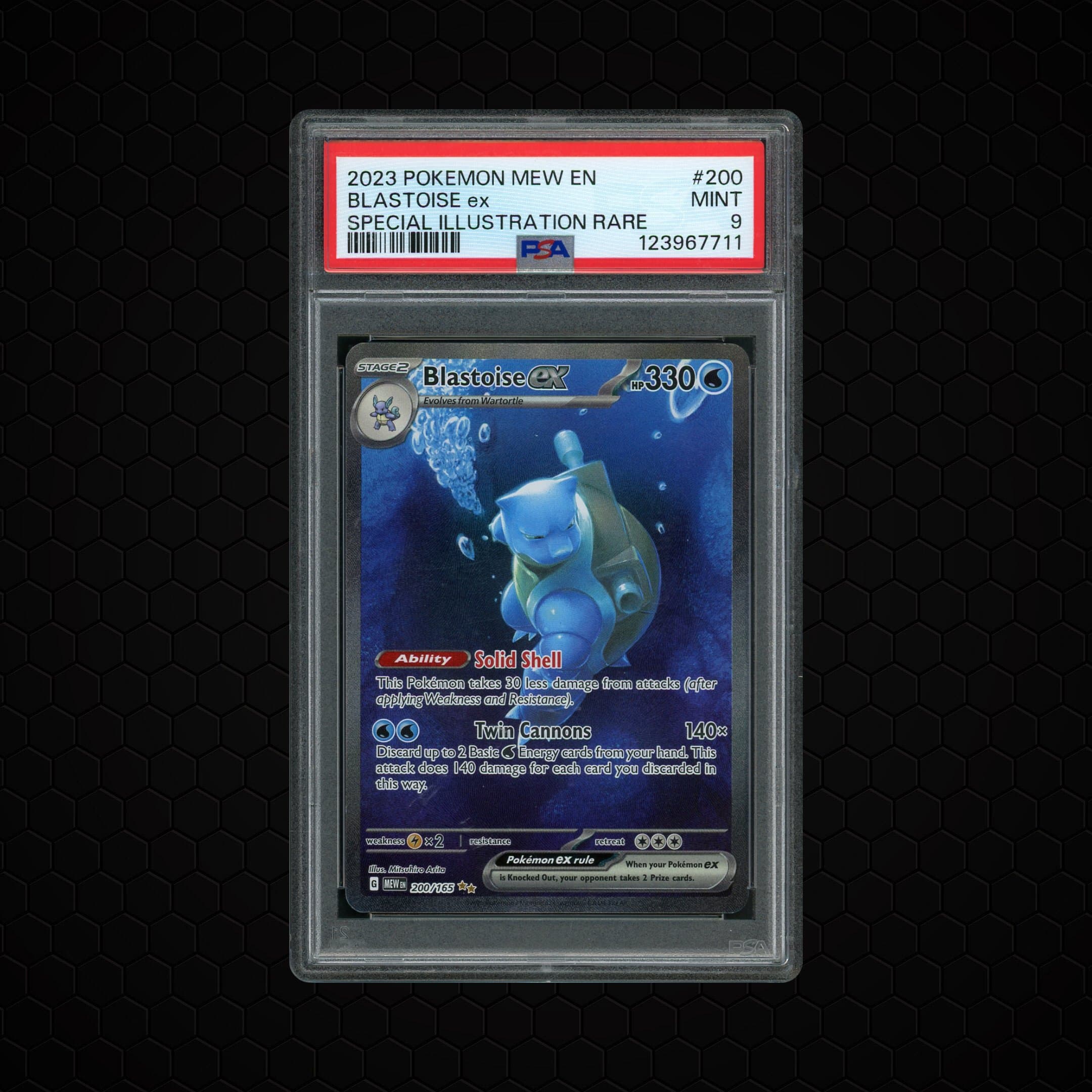 2023 Pokemon 151 Blastoise EX  PSA 9