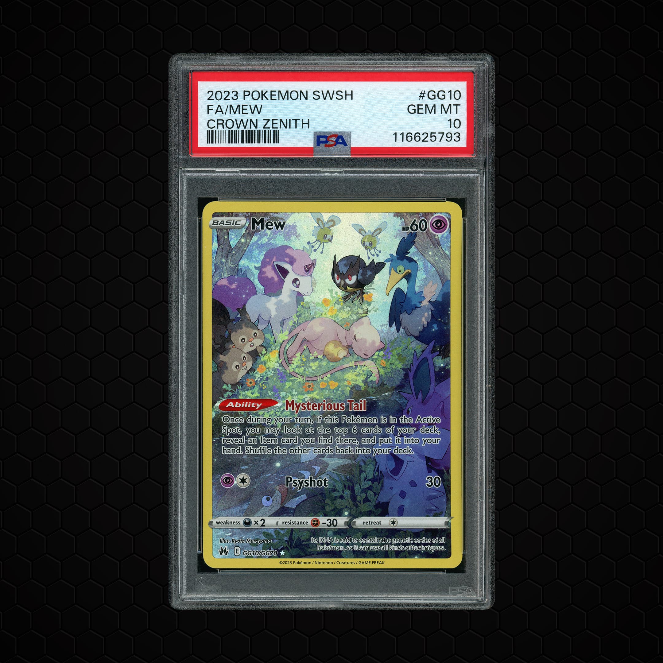 2023 Crown Zenith Mew #GG10 PSA 10