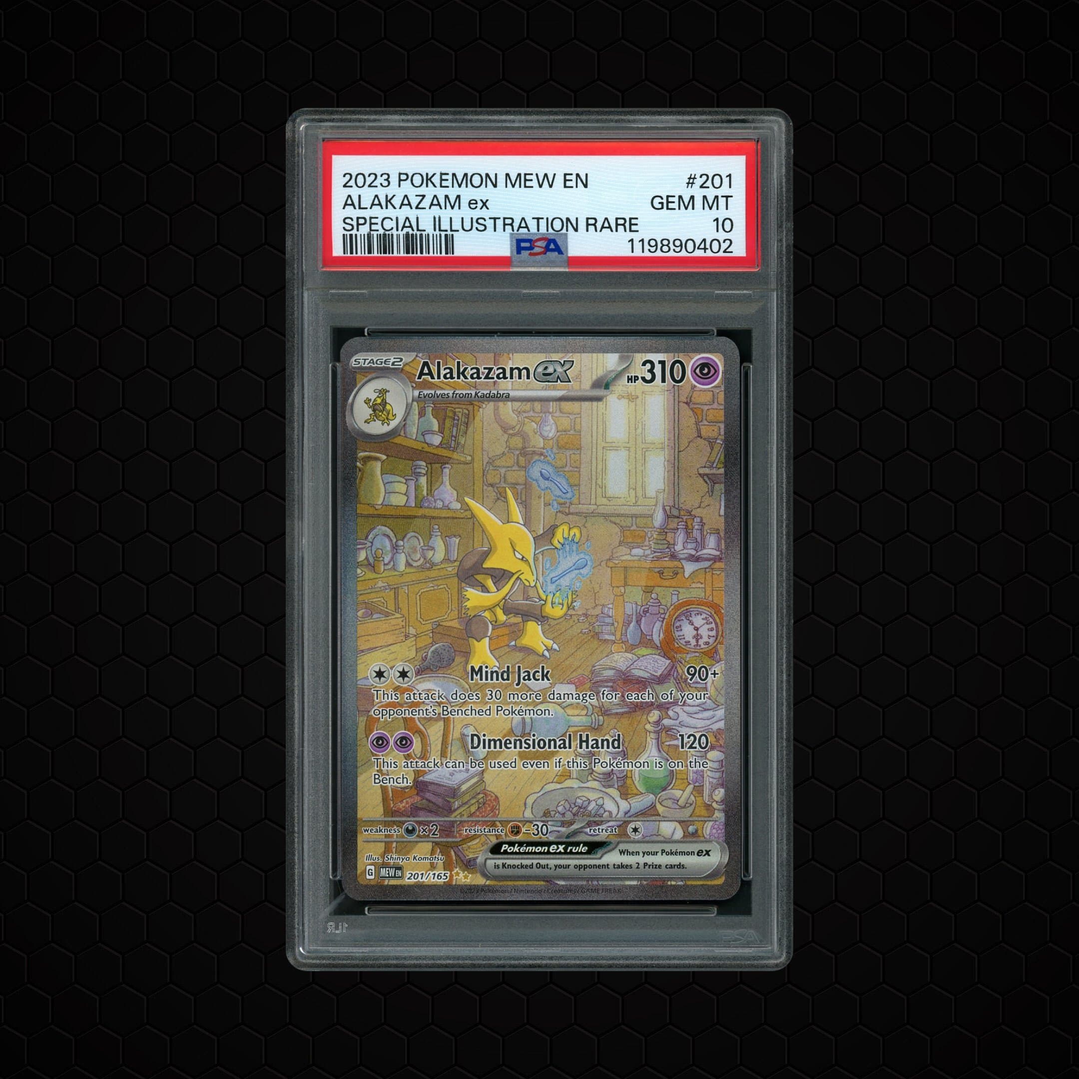 2023 Pokemon 151 Alakazam EX  PSA 10