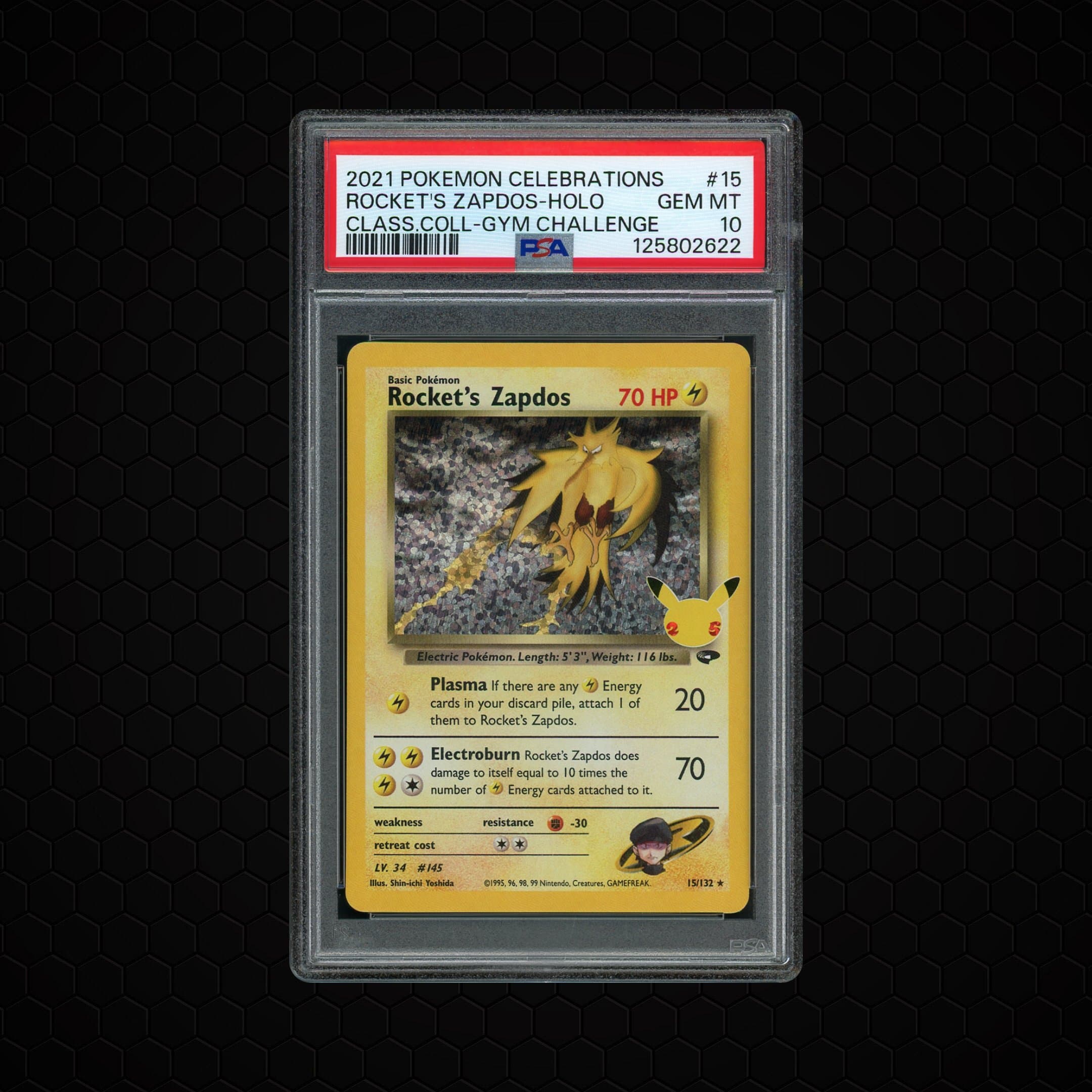 2021 Celebrations Classic Collection Rocket's Zapdos  PSA 10