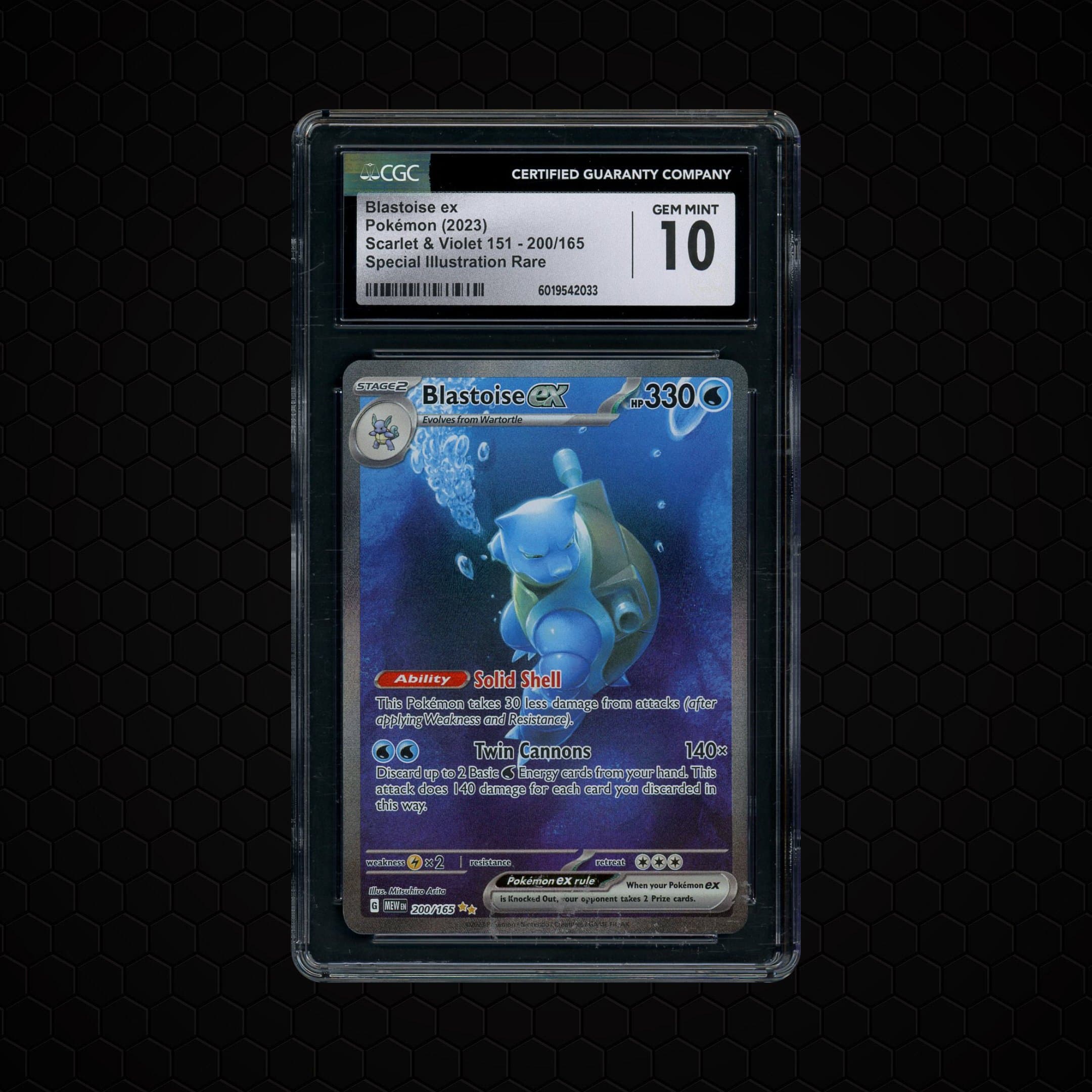 2023 Pokemon 151 Blastoise EX  CGC 10