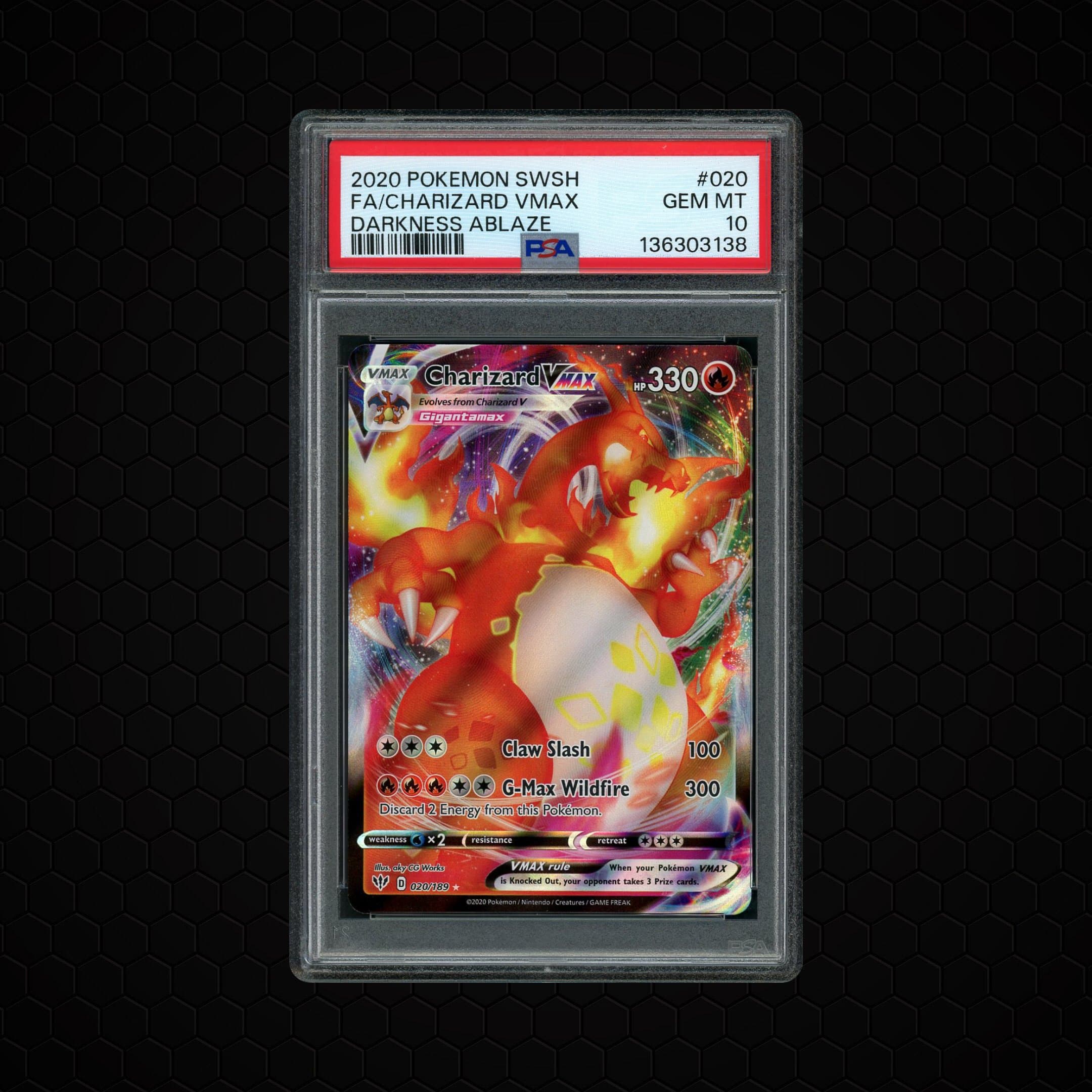 2020 Darkness Ablaze Charizard VMAX  PSA 10