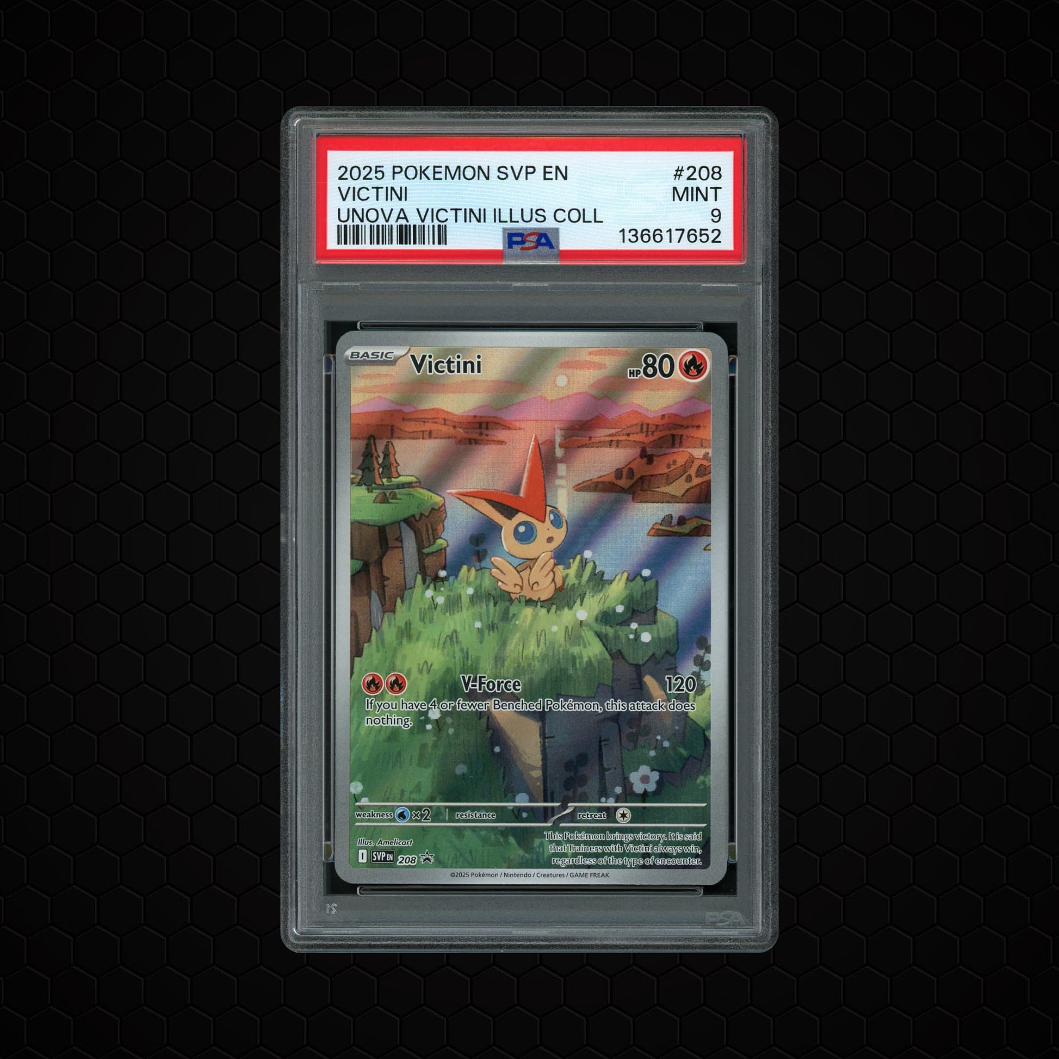 2025 Black Star Promo Victini  PSA 9