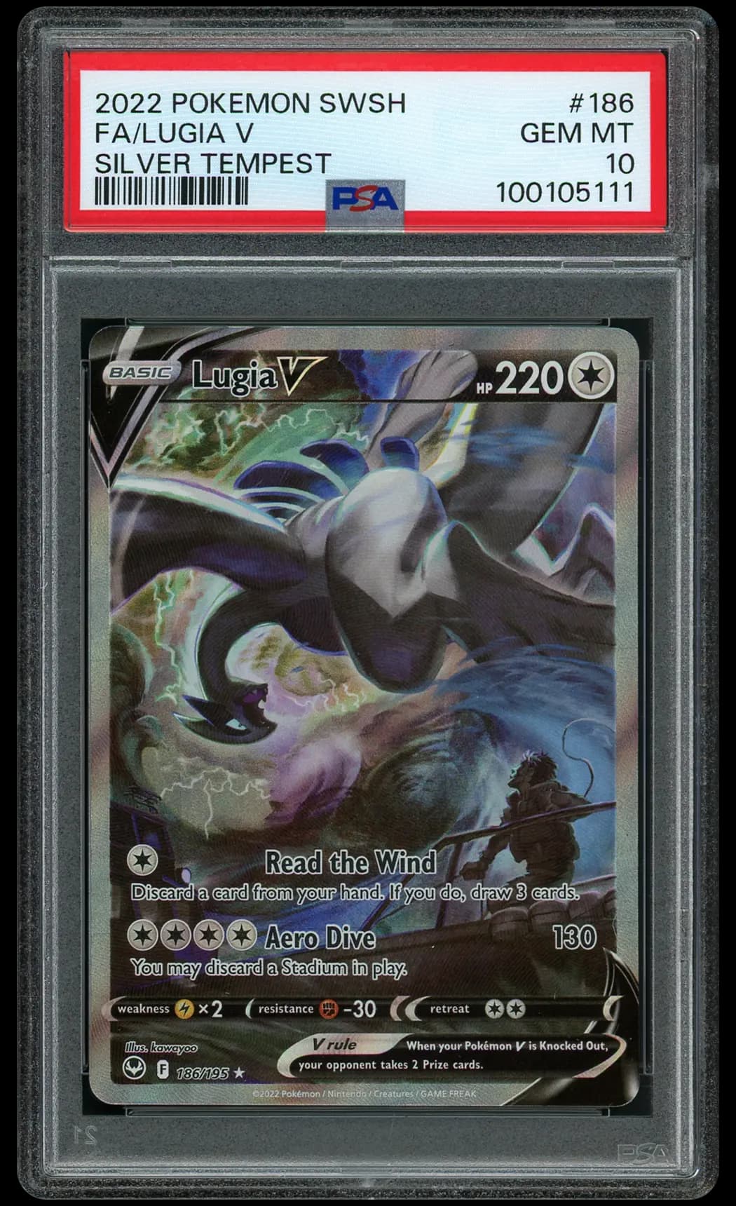 2022 Silver Tempest Lugia V  PSA 10