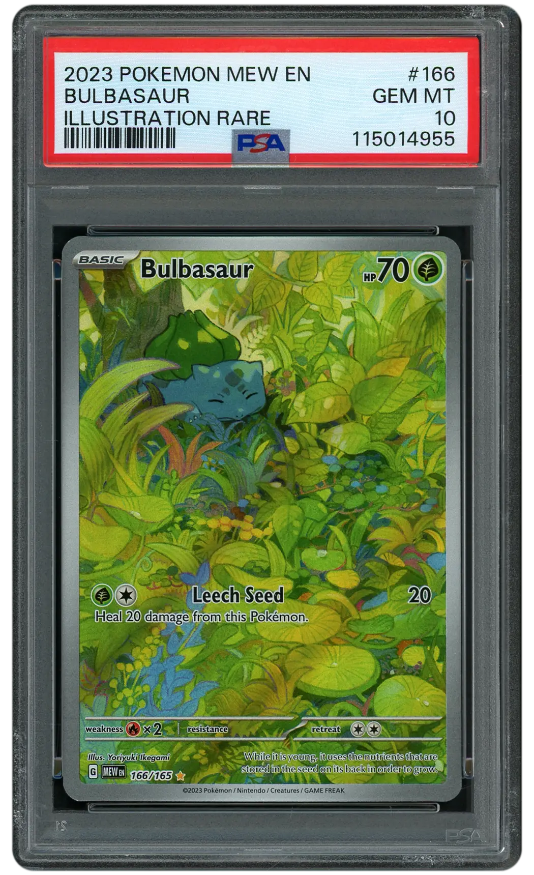 2023 Pokemon 151 Bulbasaur  PSA 10