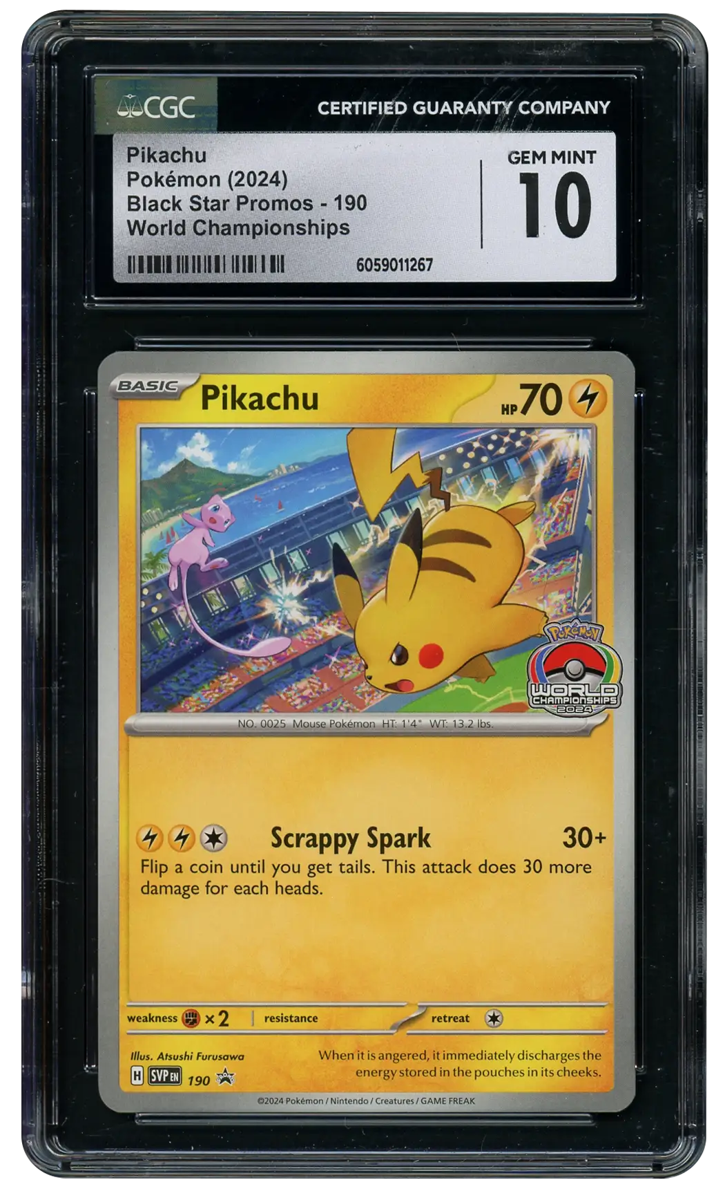2024 Black Star Promo Pikachu  CGC 10