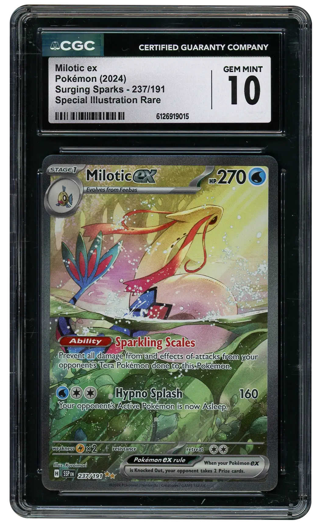 2024 Surging Sparks Milotic EX  CGC 10