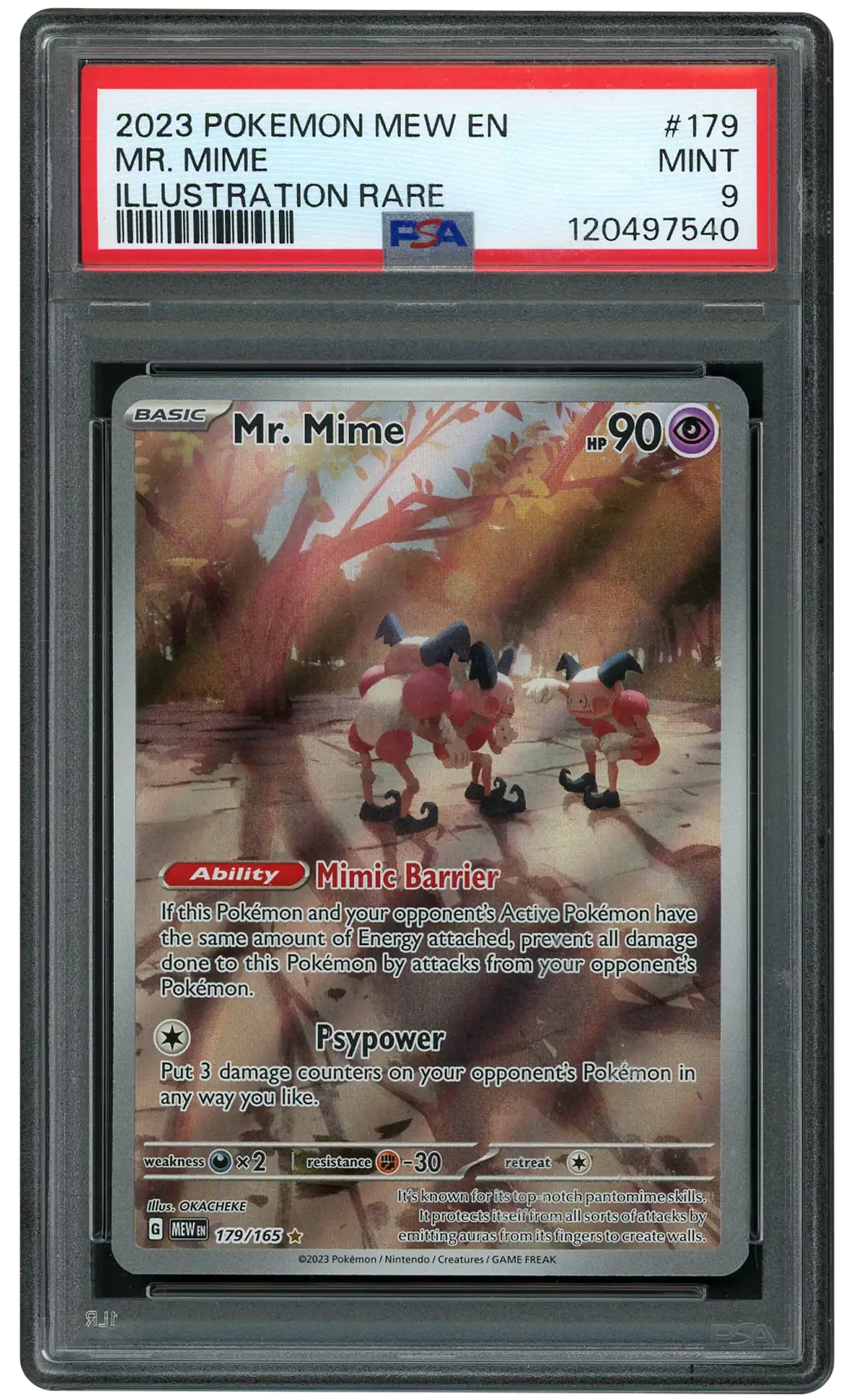 2023 Pokemon 151 Mr. Mime  PSA 9