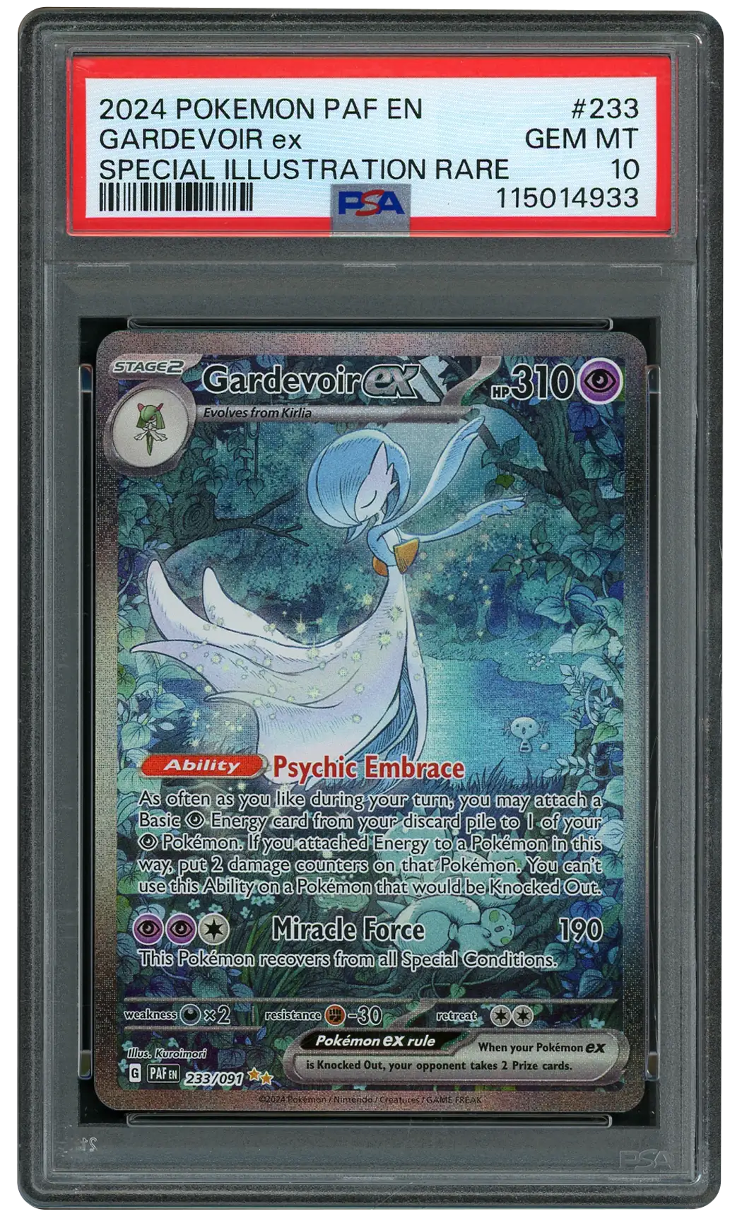 2024 Paldean Fates Gardevoir EX  PSA 10