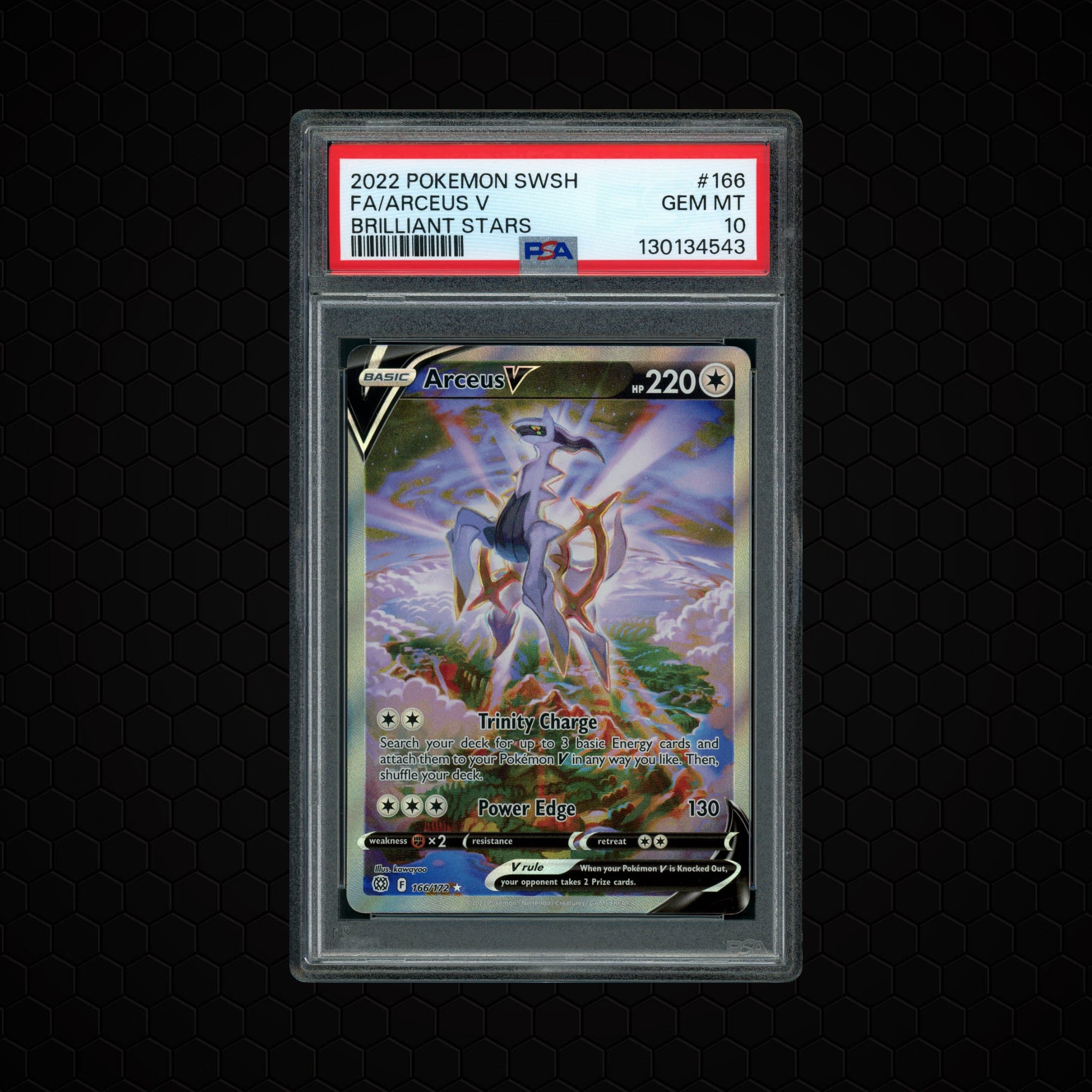 2022 Brilliant Stars Arceus V  PSA 10