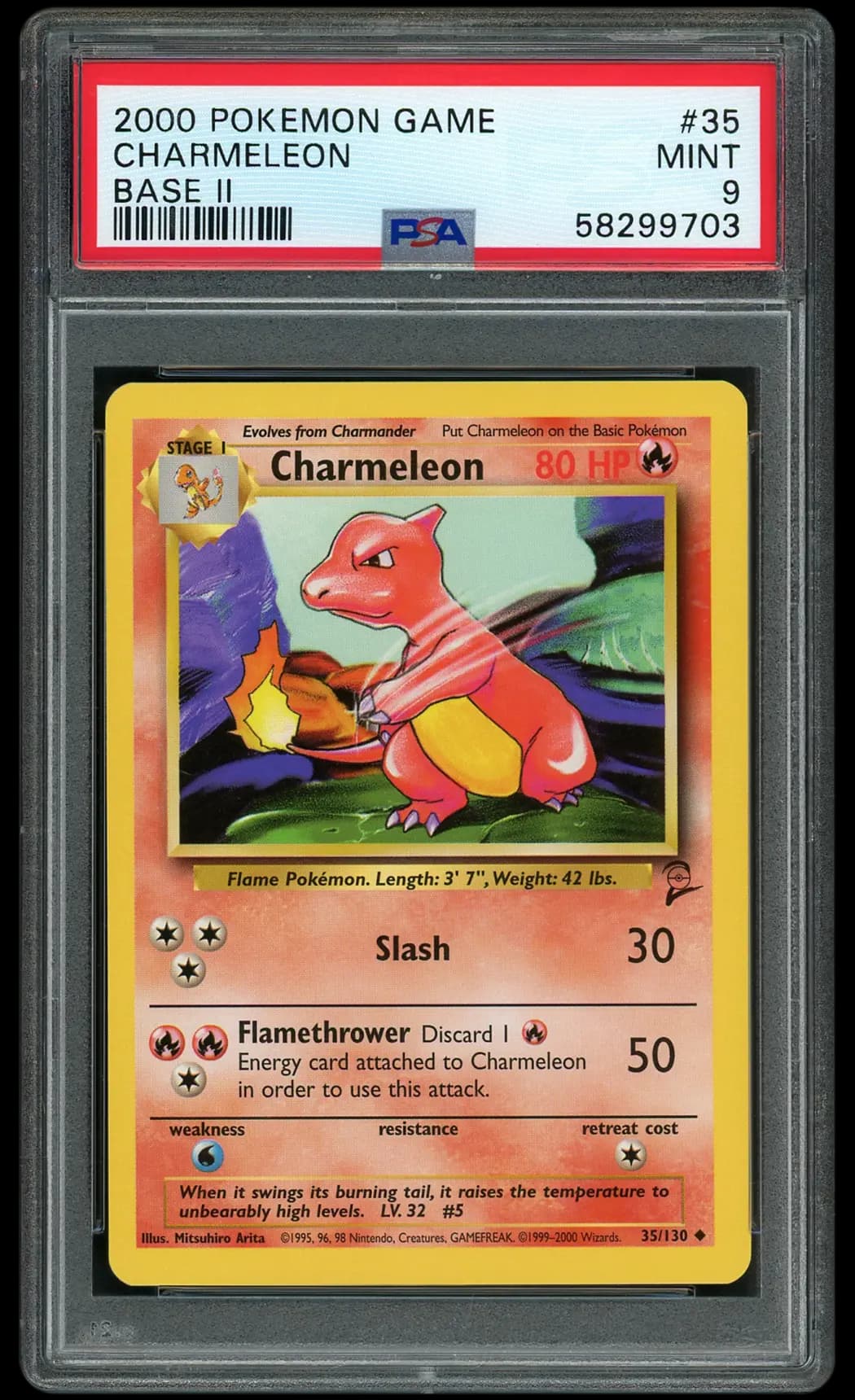 2000 Base 2 Charmeleon  PSA 9