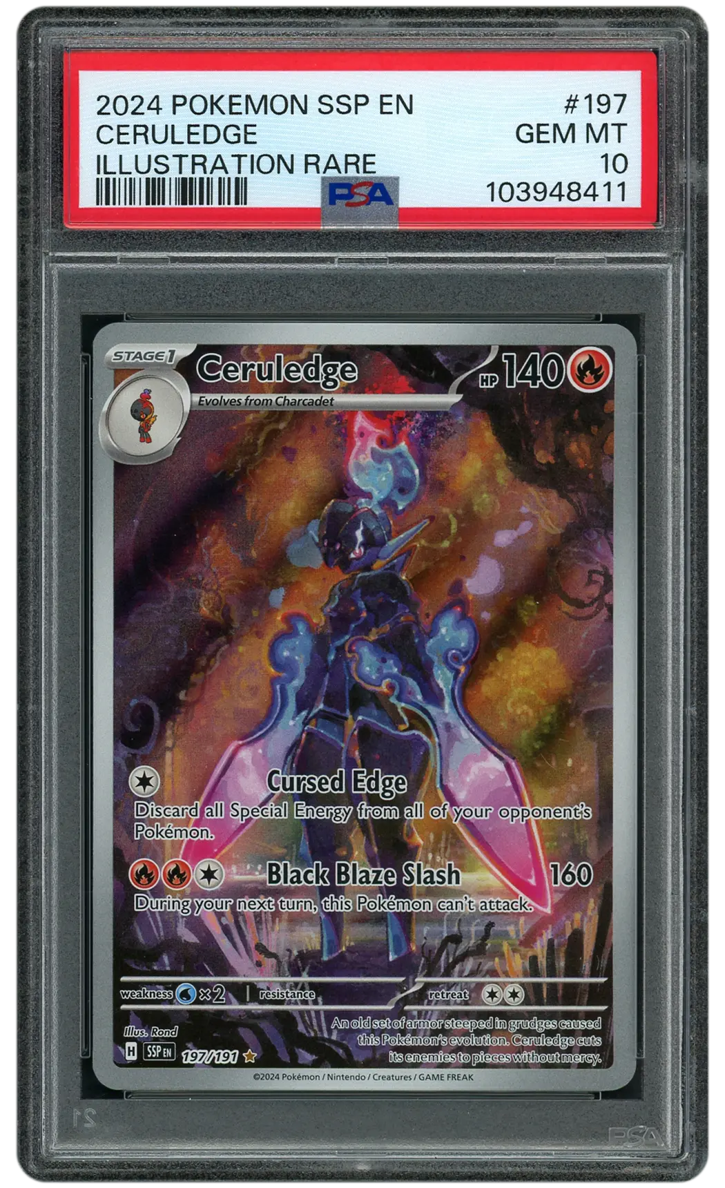 2024 Surging Sparks Ceruledge  PSA 10