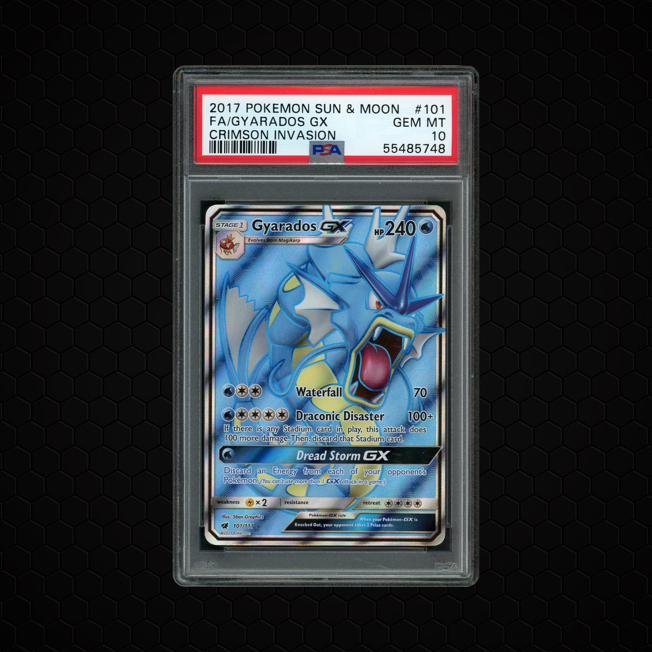 2017 Crimson Invasion Gyarados GX  PSA 10