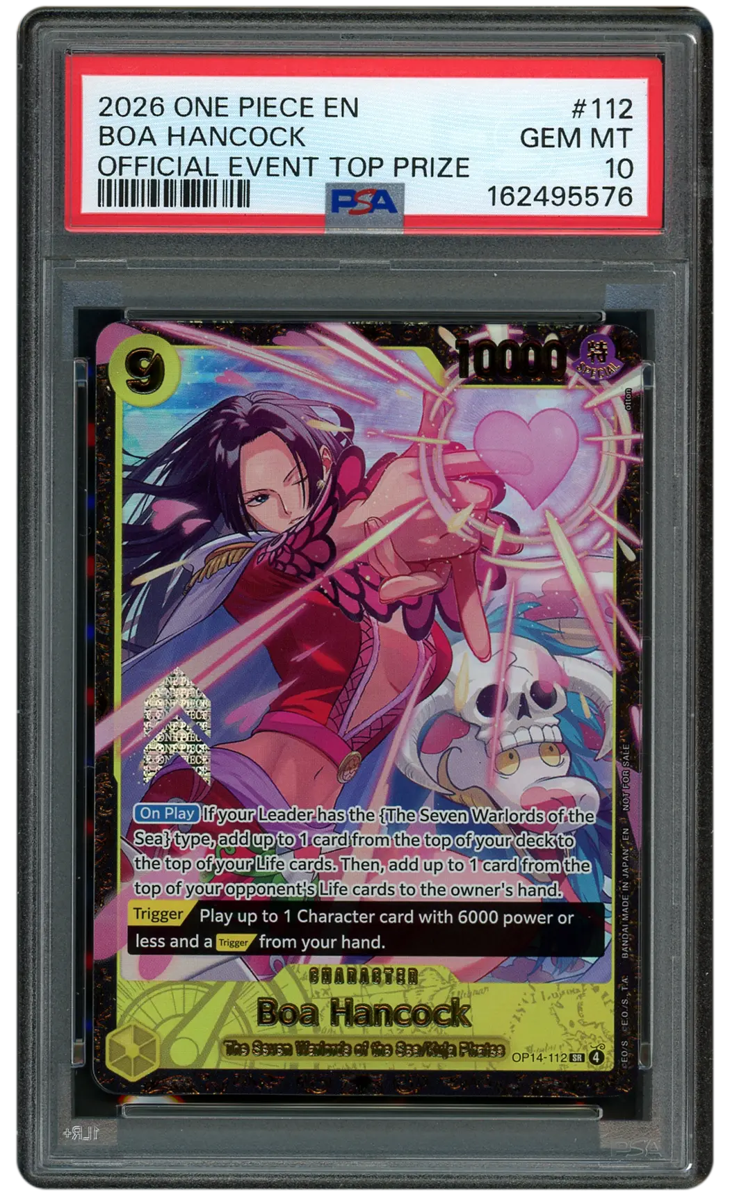 2026 Event Top Prize Boa Hancock #OP14-112 PSA 10