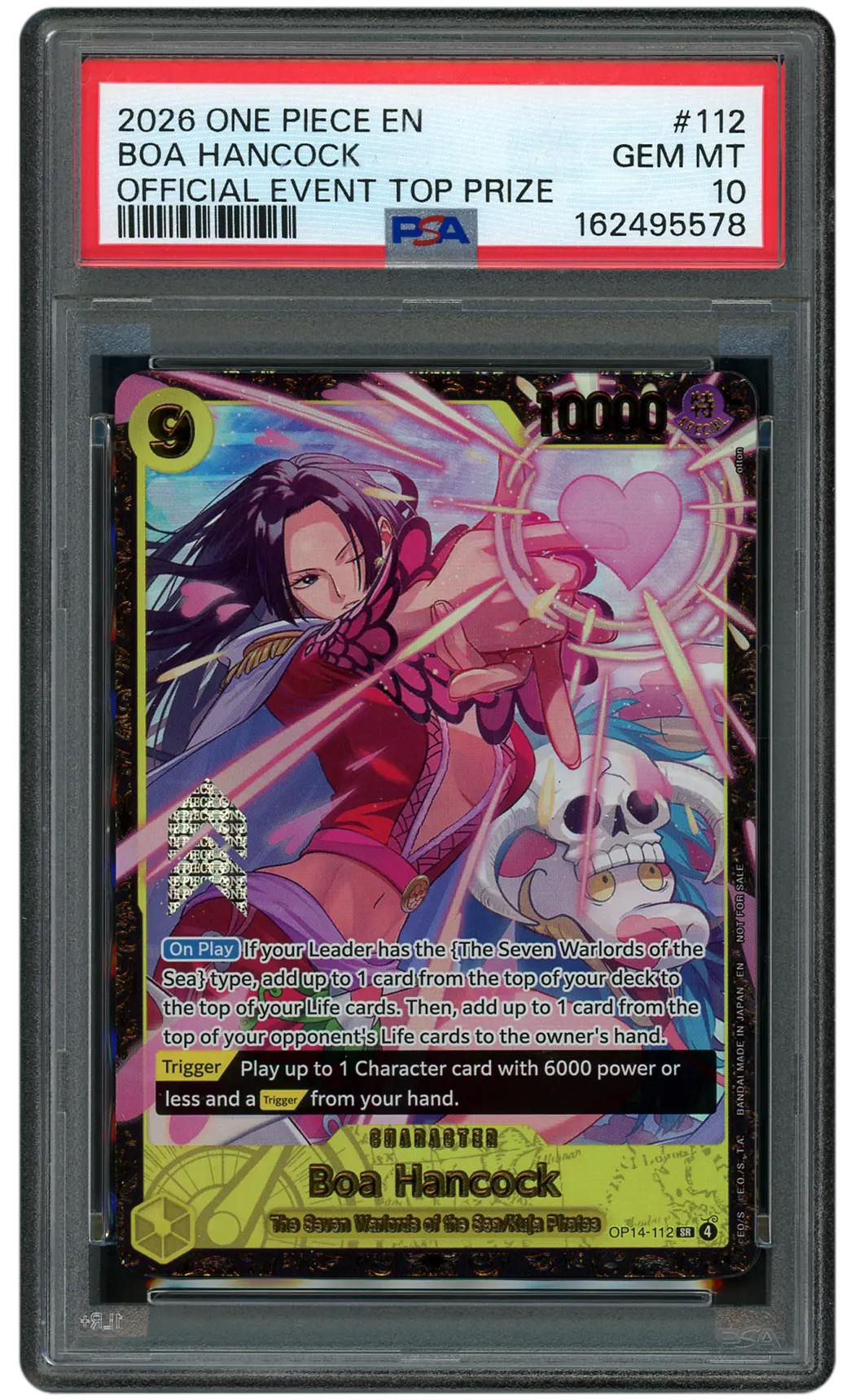2026 Event Top Prize Boa Hancock #OP14-112 PSA 10