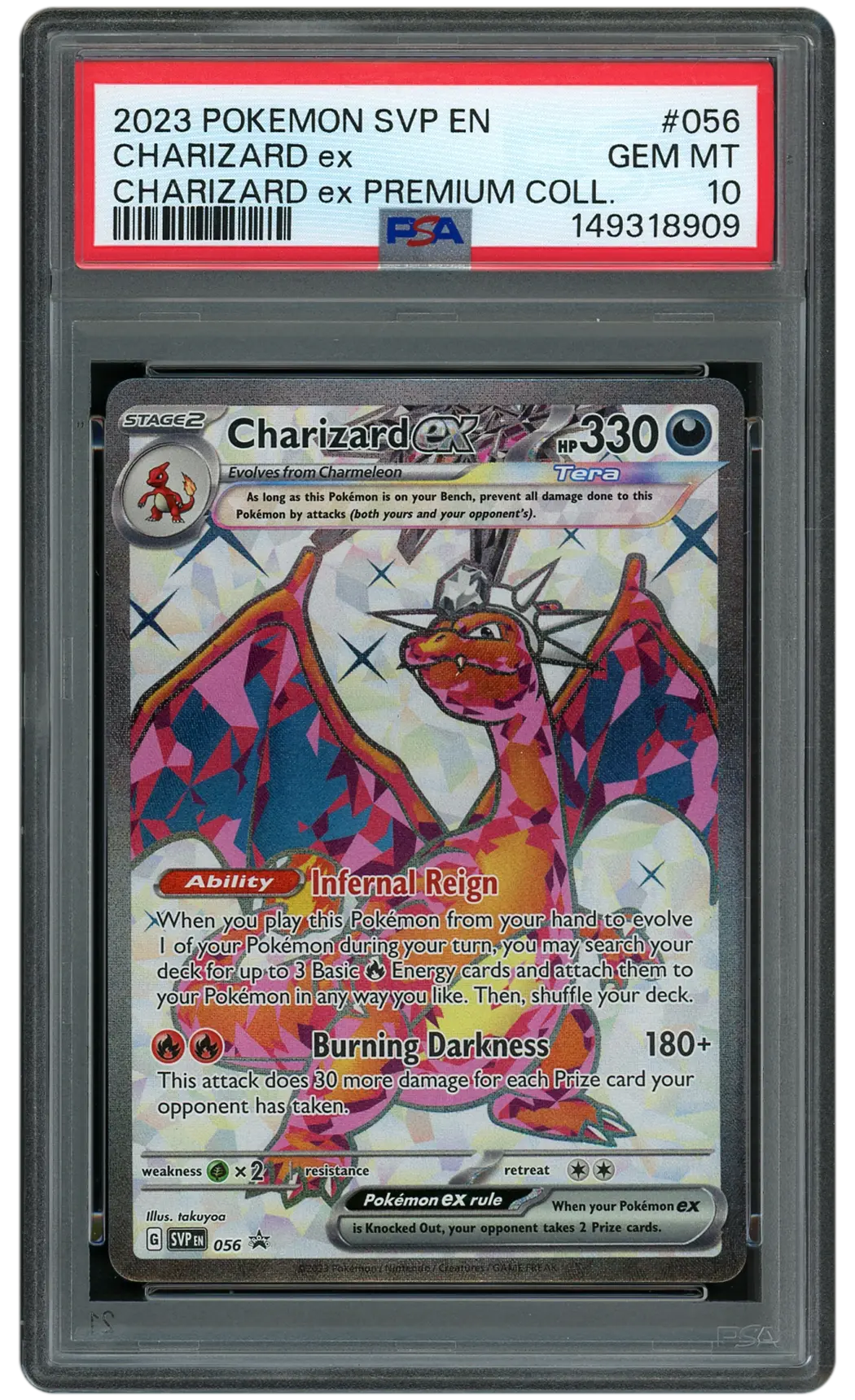 2023 Black Star Promo Charizard EX  PSA 10