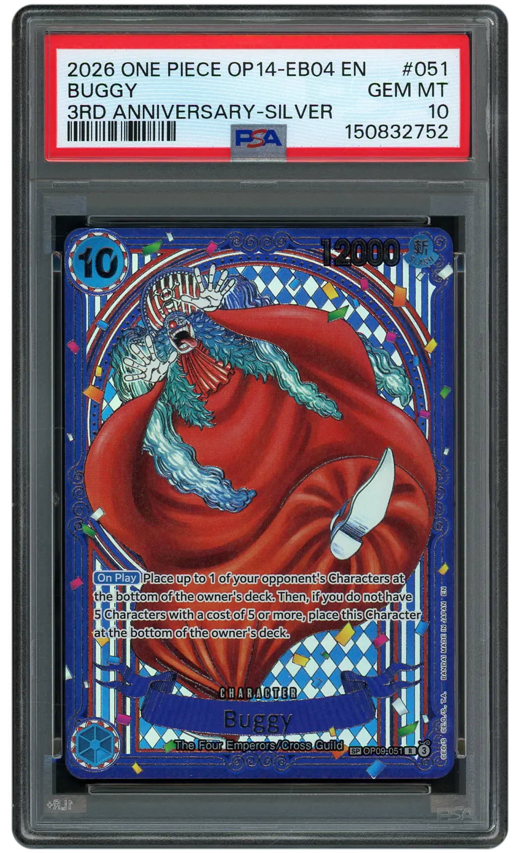 2026 The Azure Sea's Seven Buggy #OP09-051 PSA 10