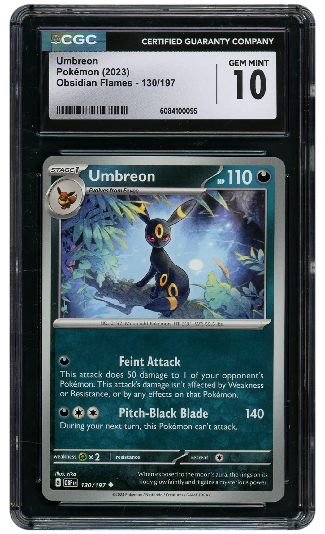 2023 Obsidian Flames Umbreon  CGC 10
