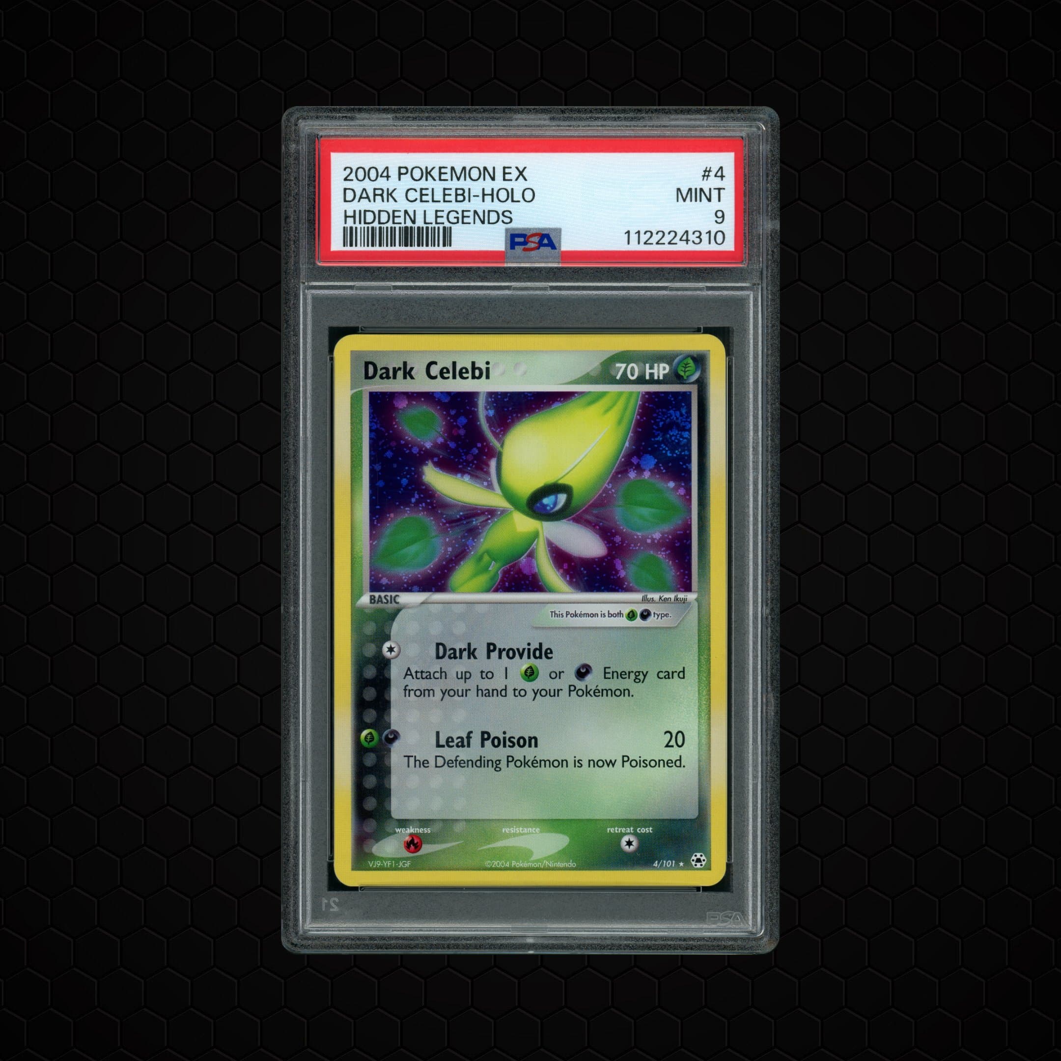 2004 Hidden Legends Dark Celebi  PSA 9