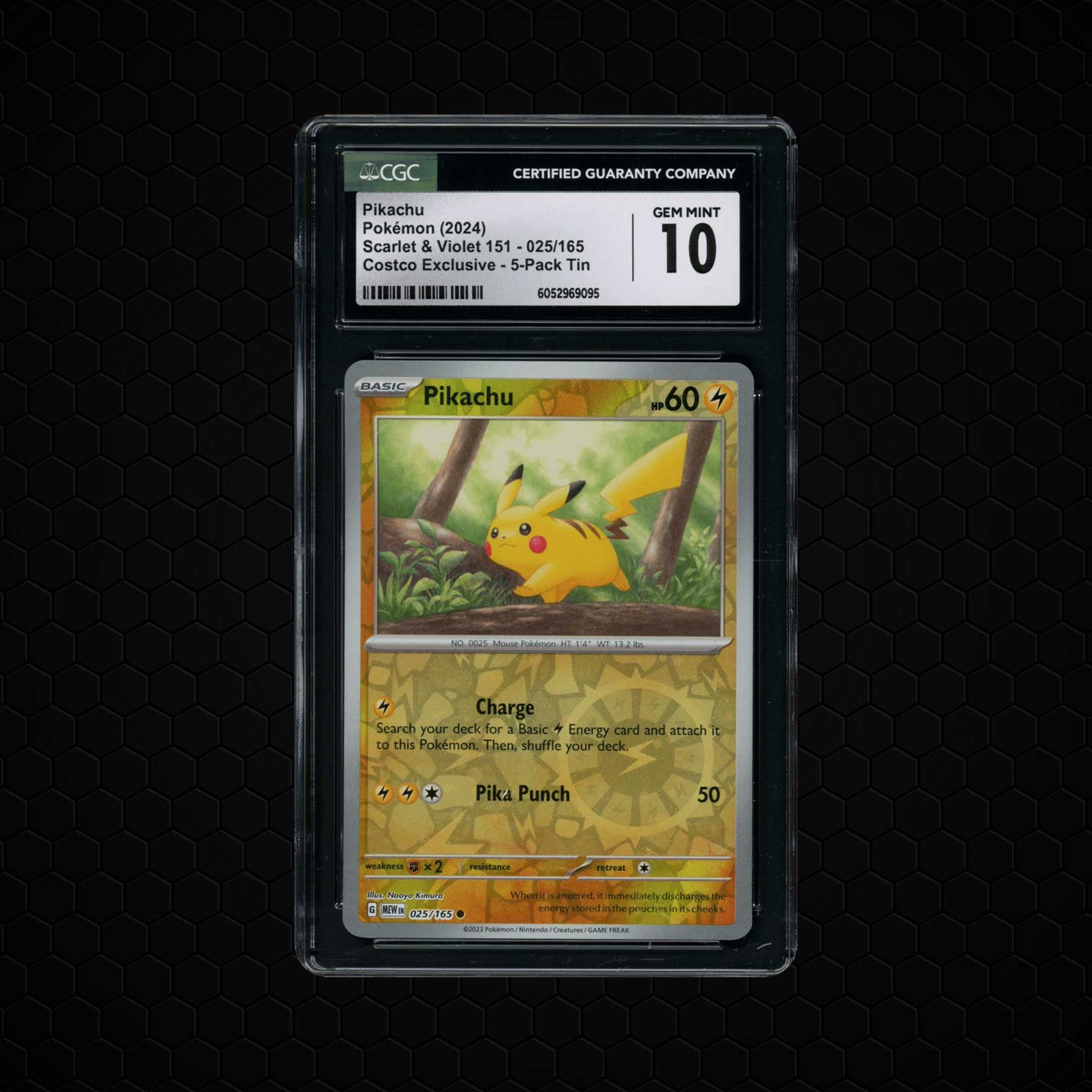 2024 Pokemon 151 Pikachu  CGC 10