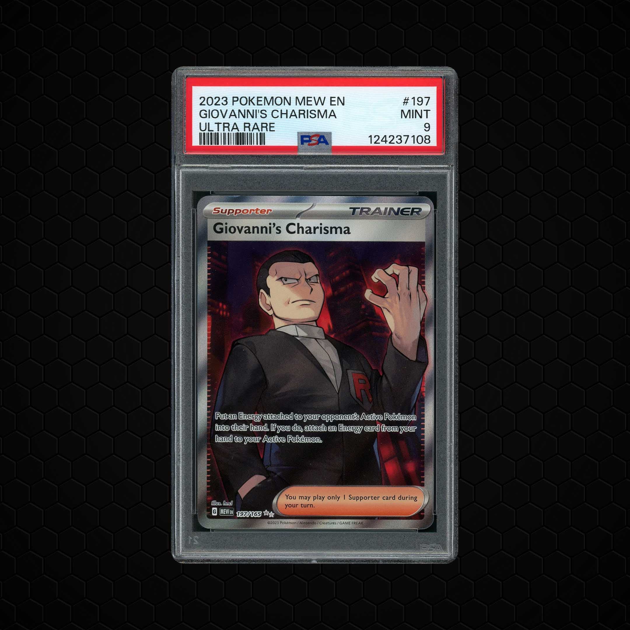 2023 Pokemon 151 Giovanni's Charisma  PSA 9