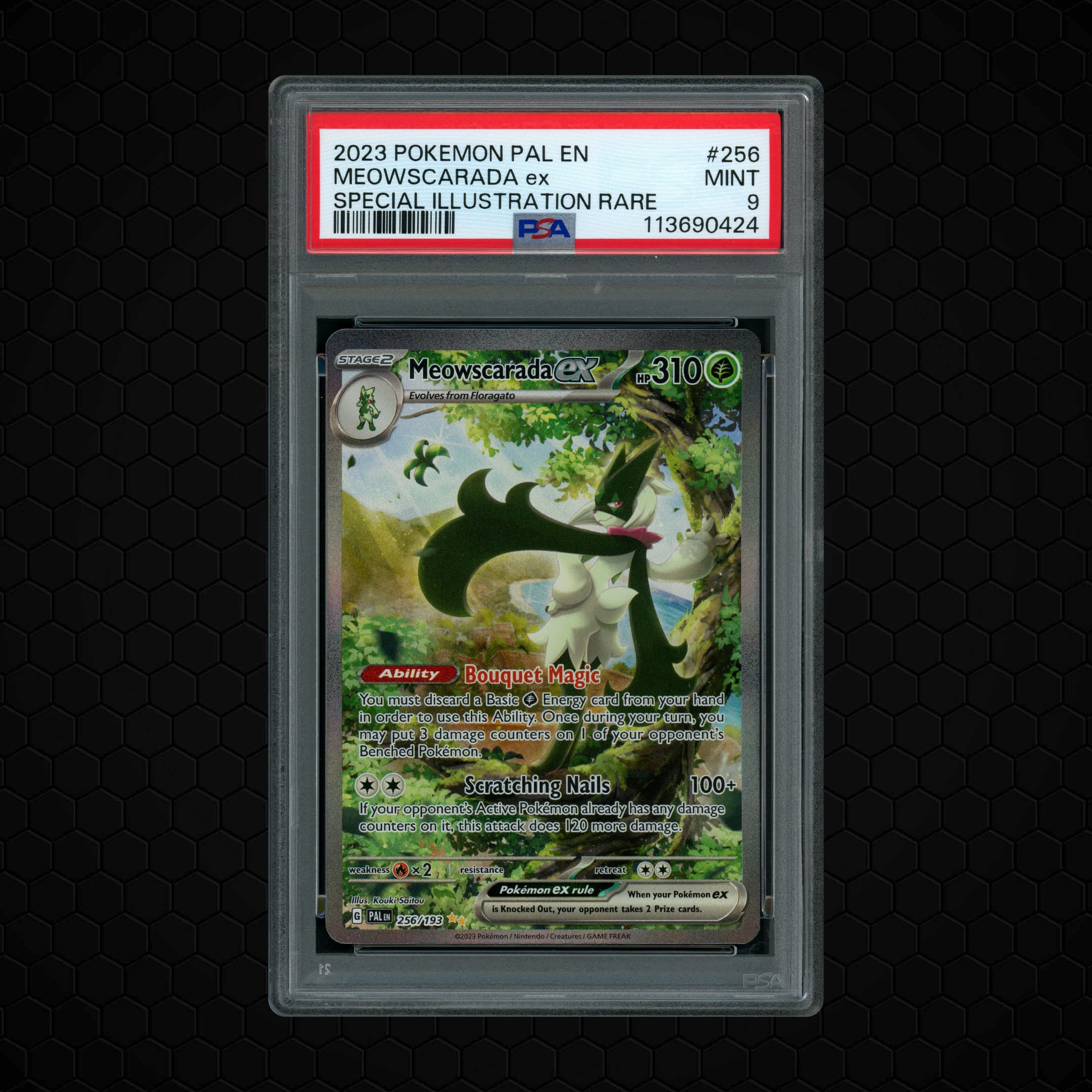 2023 Paldea Evolved Meowscarada EX  PSA 9