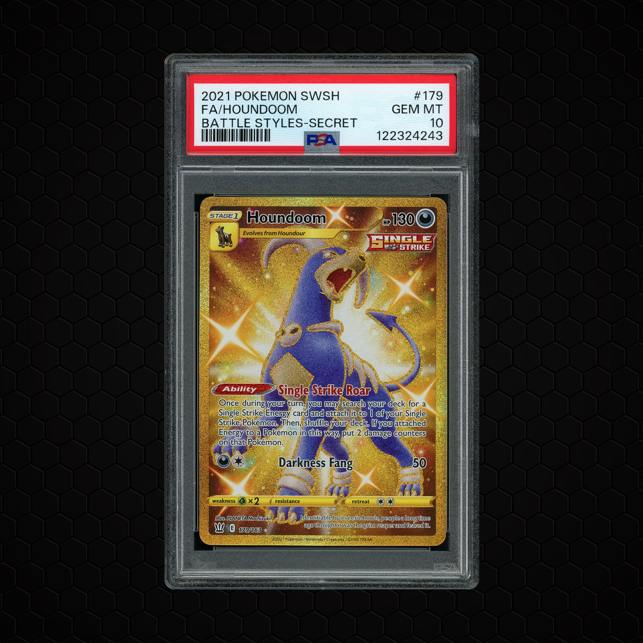 2021 Battle Styles Houndoom  PSA 10
