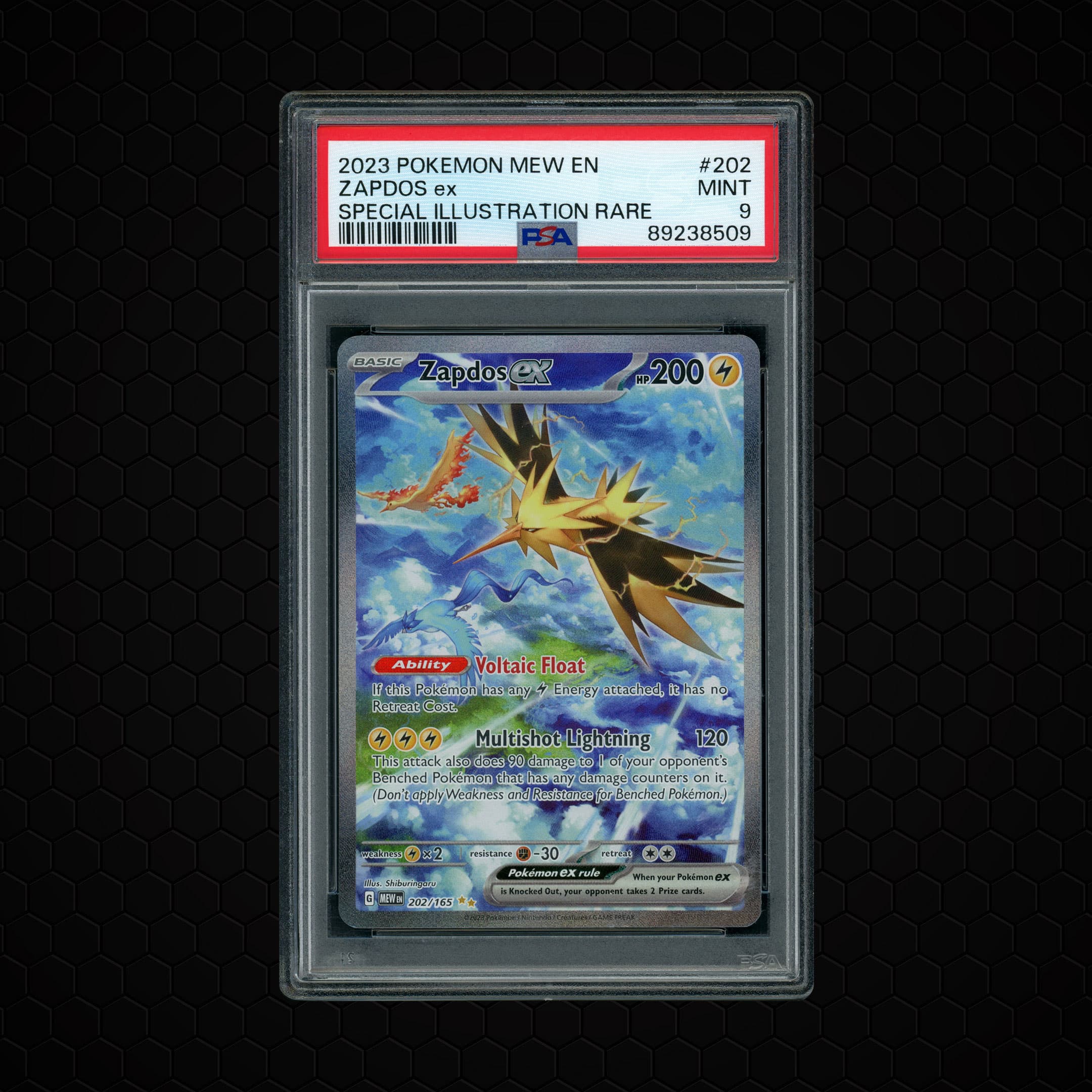 2023 Pokemon 151 Zapdos EX  PSA 9