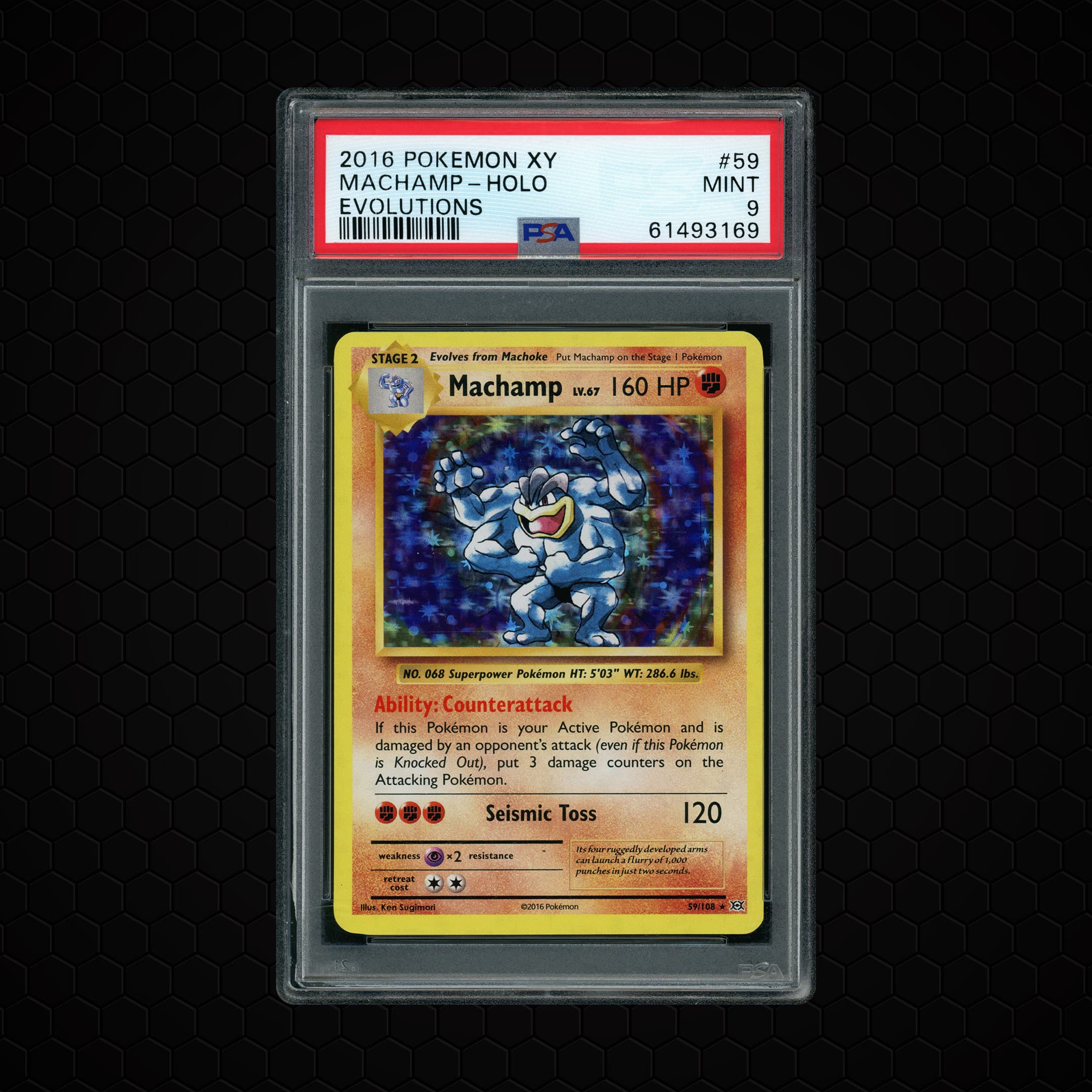 2016 Evolutions Machamp  PSA 9