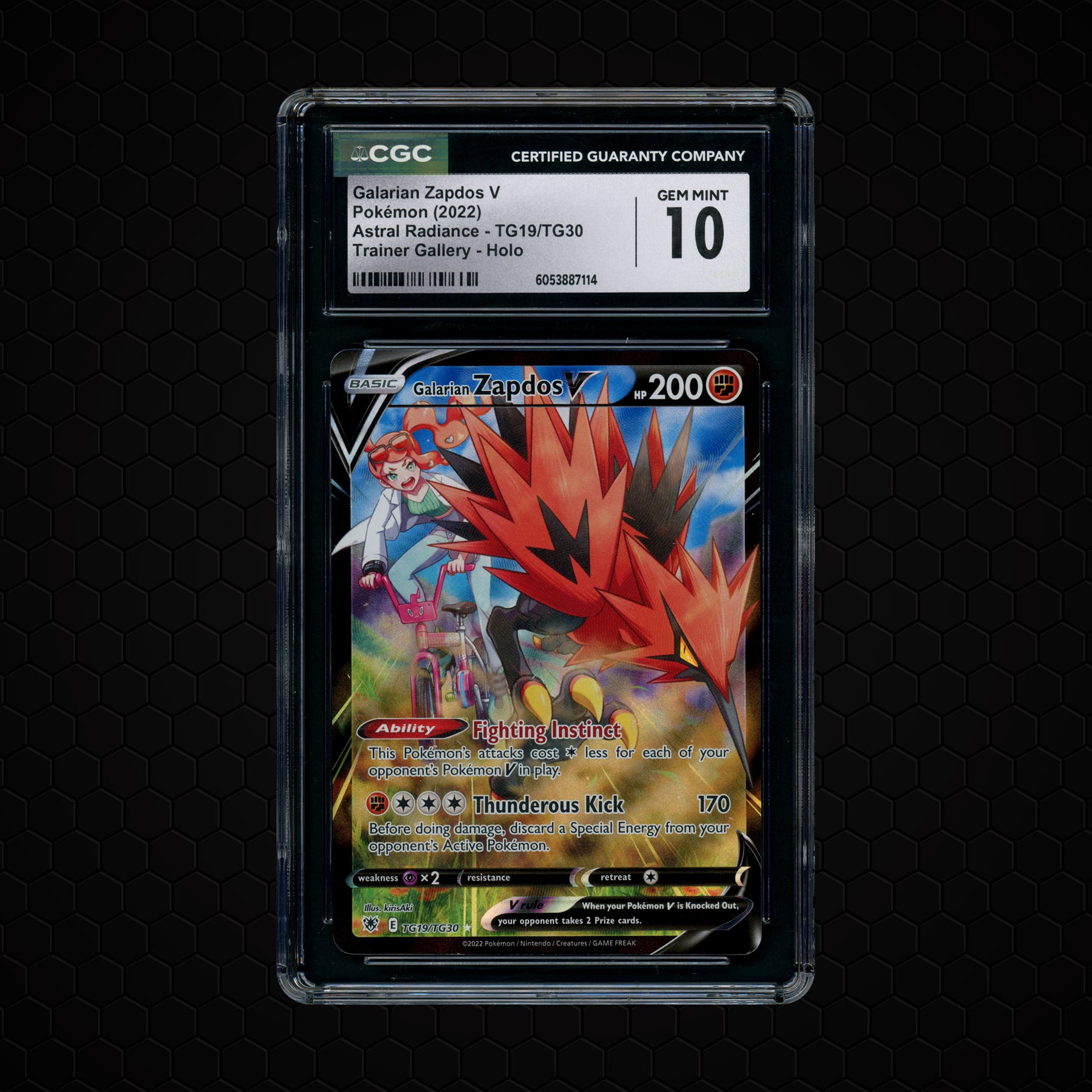 2022 Astral Radiance Galarian Zapdos V #TG19 CGC 10
