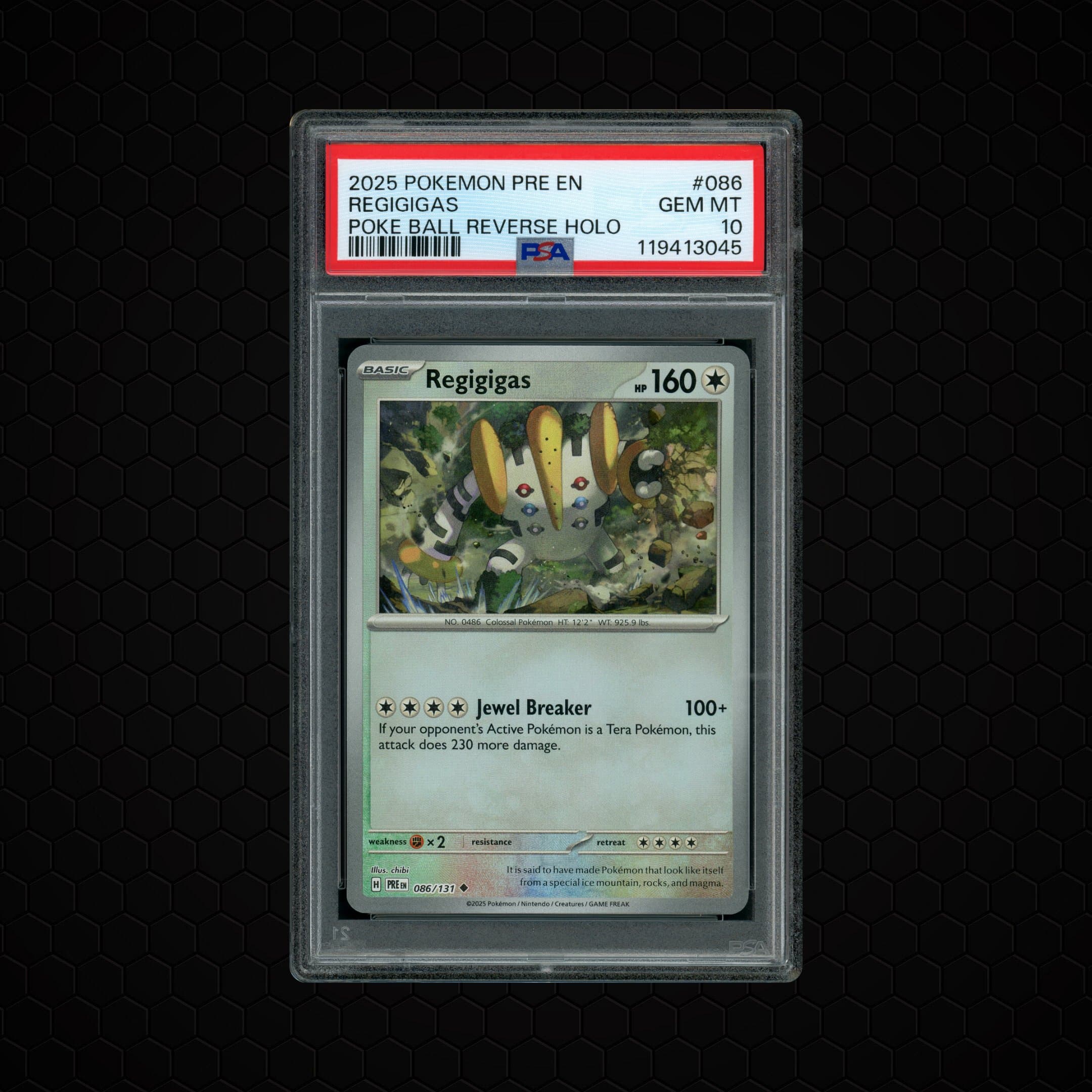 2025 Prismatic Evolutions Regigigas  PSA 10