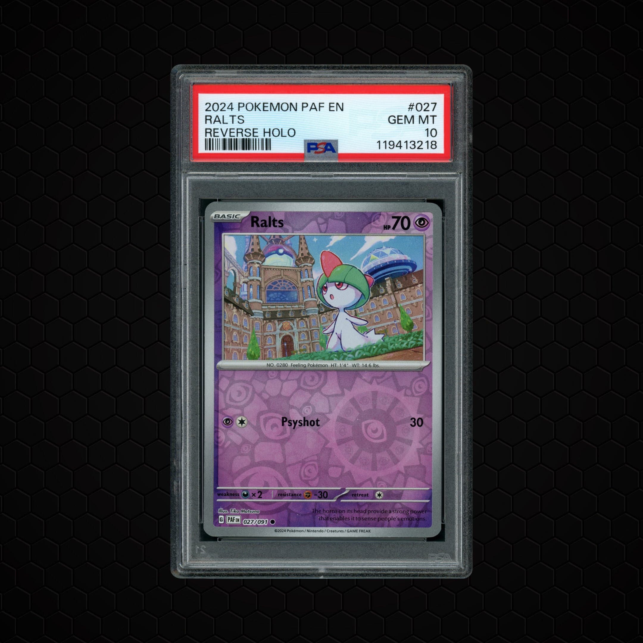 2024 Paldean Fates Ralts  PSA 10