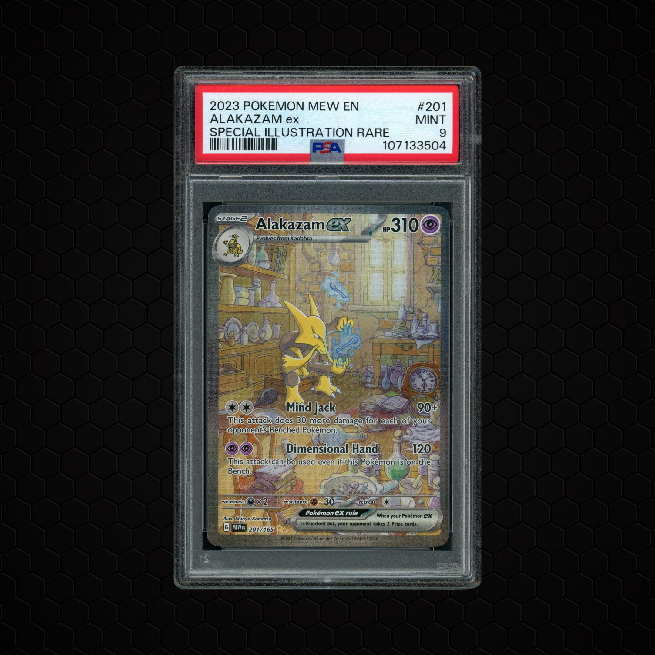 2023 Pokemon 151 Alakazam EX  PSA 9