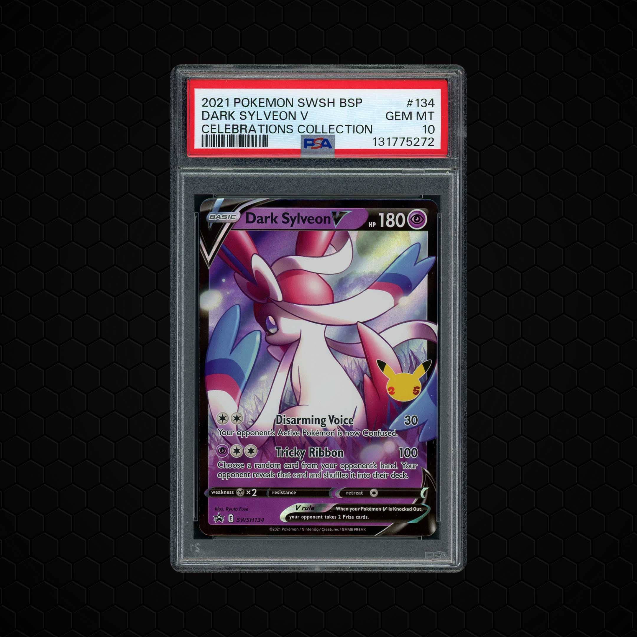 2021 Black Star Promo Dark Sylveon V  PSA 10
