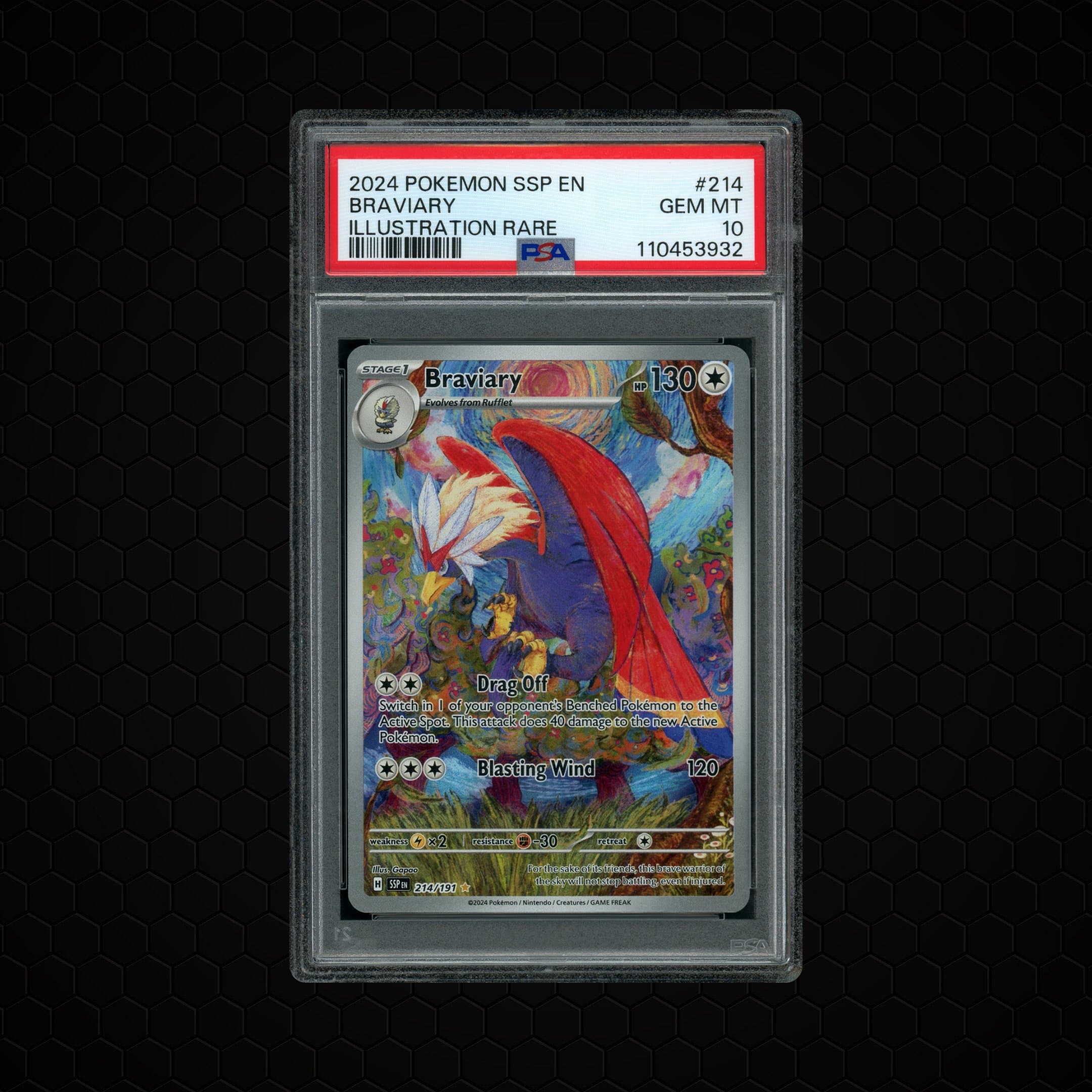 2024 Surging Sparks Braviary  PSA 10