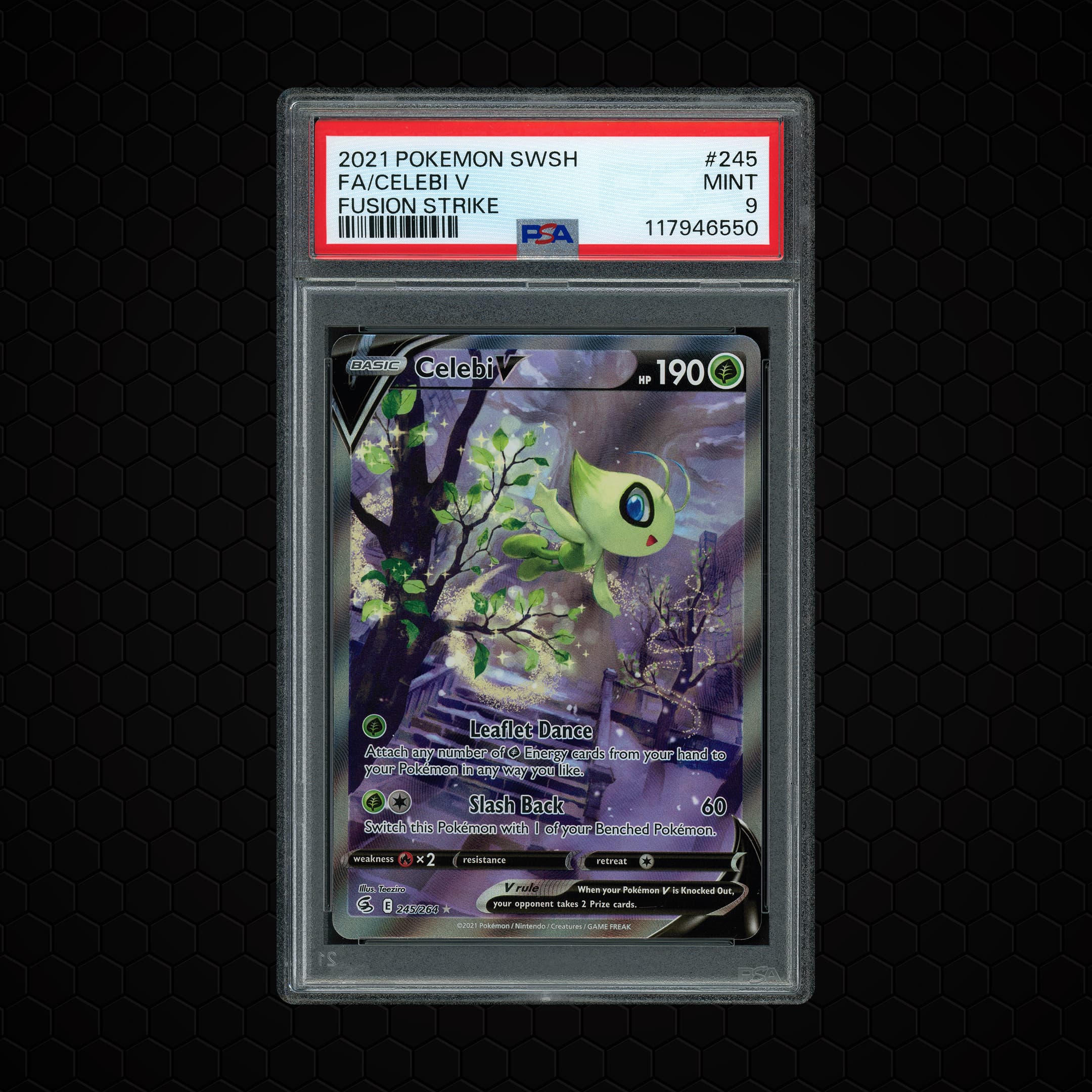 2021 Fusion Strike Celebi V  PSA 9