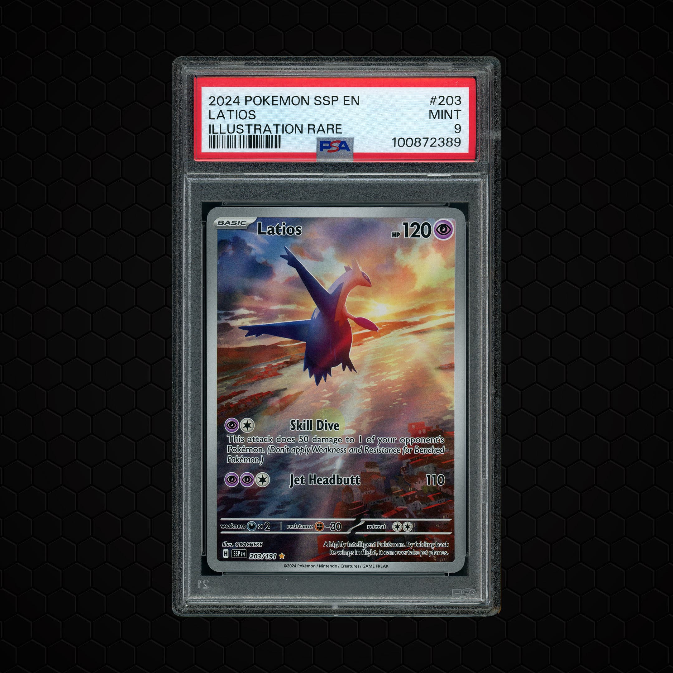 2024 Surging Sparks Latios  PSA 9