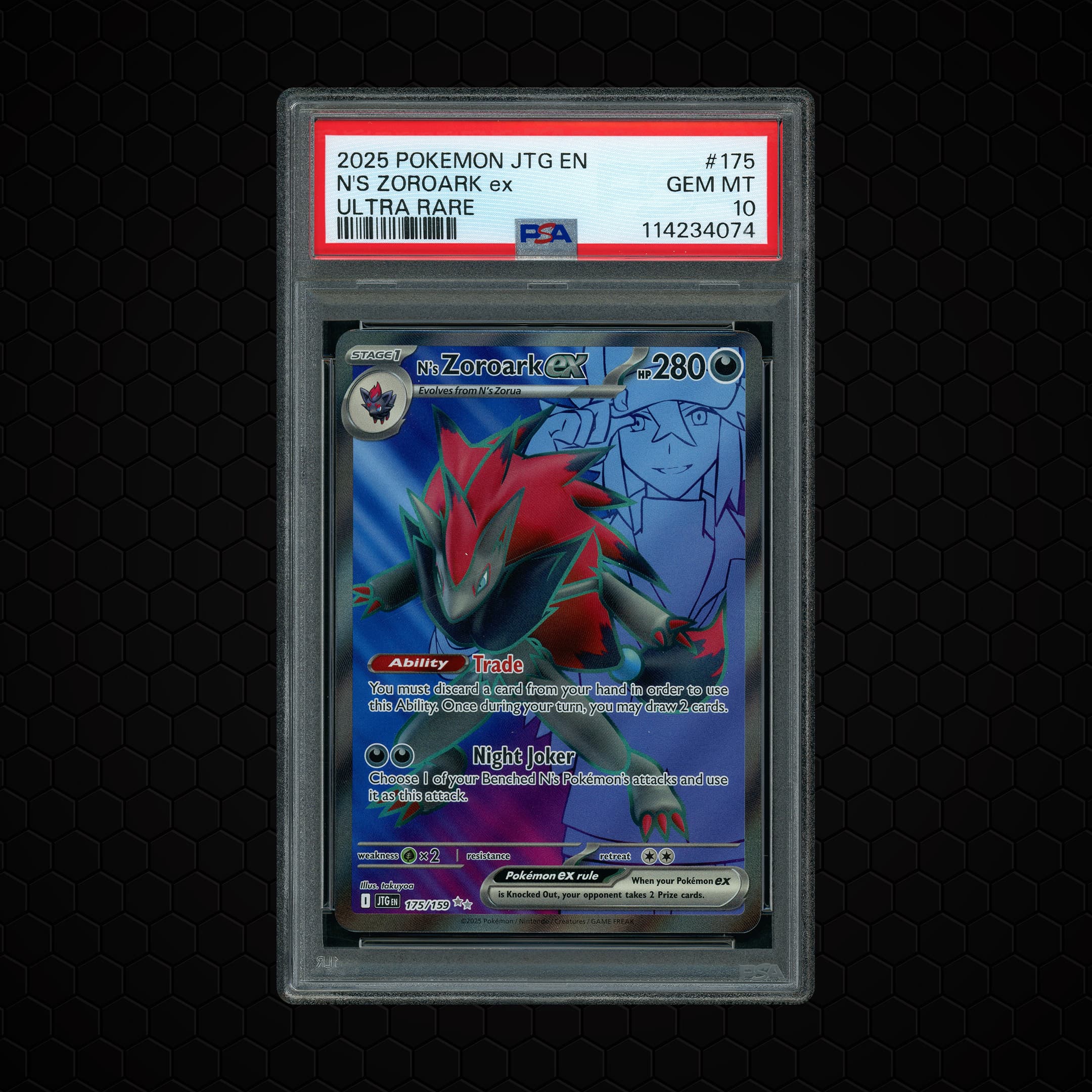 2025 Journey Together N's Zoroark EX  PSA 10