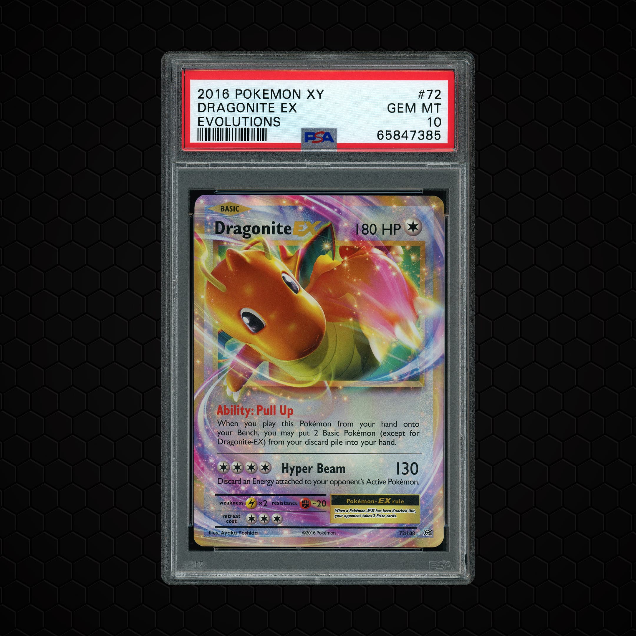 2016 Evolutions Dragonite EX  PSA 10