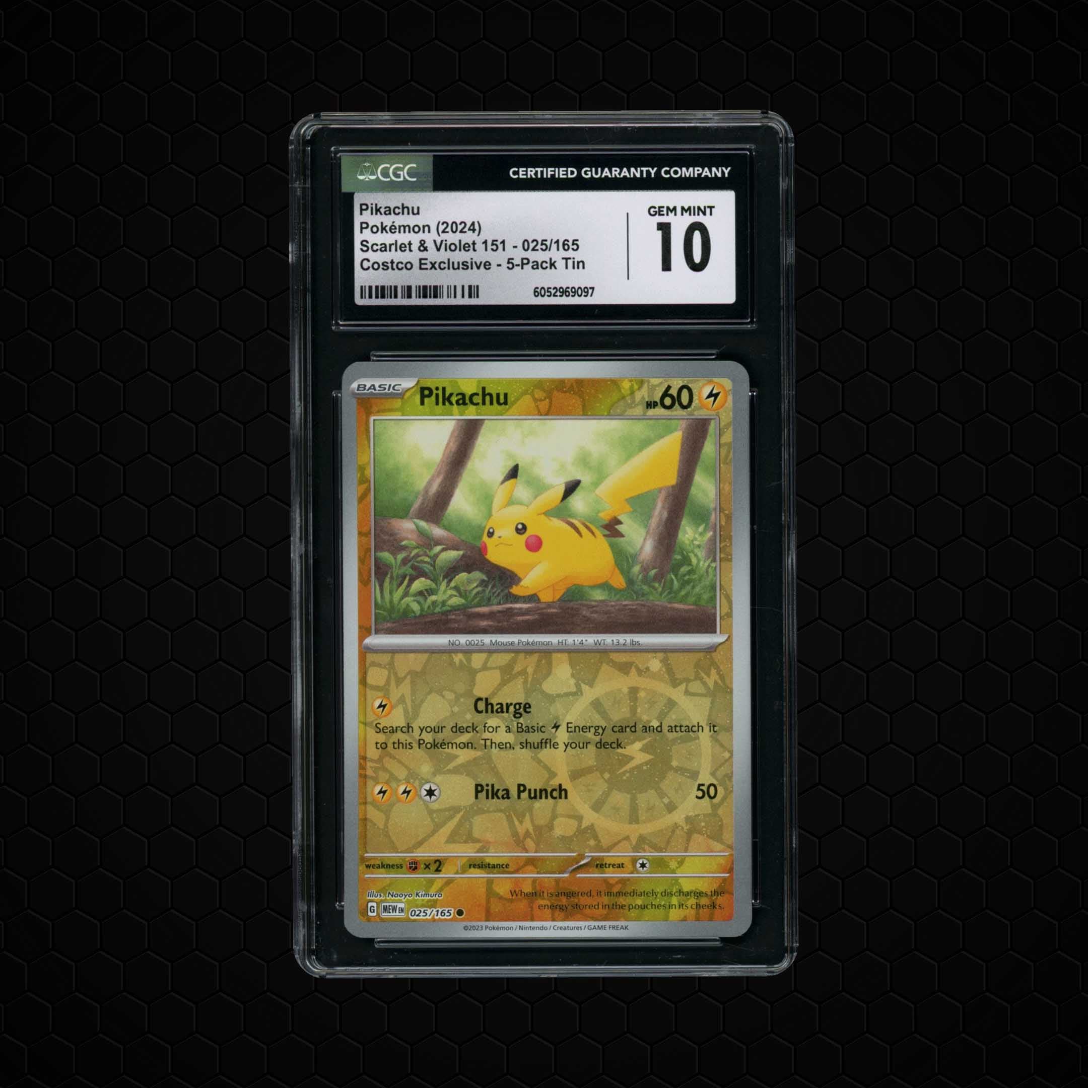 2024 Pokemon 151 Pikachu  CGC 10