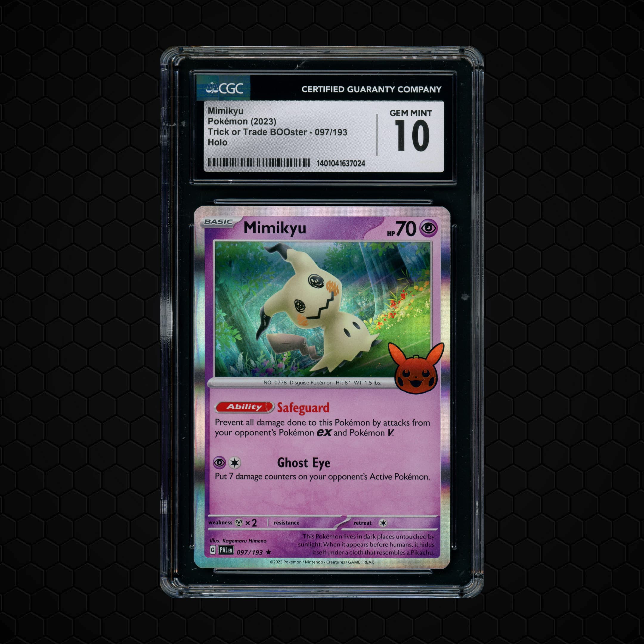 2023 Trick or Trade Booster Mimikyu  CGC 10