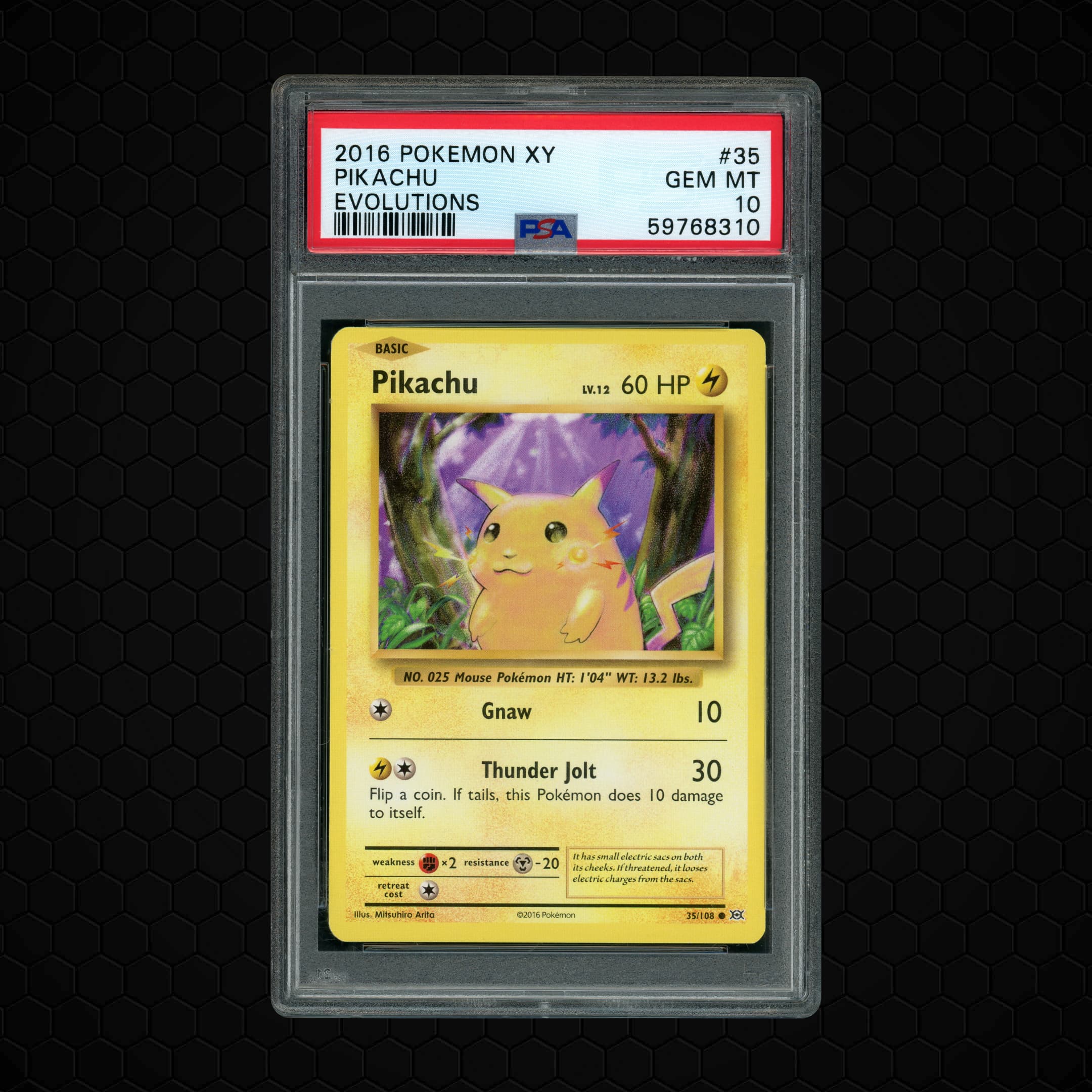 2016 Evolutions Pikachu  PSA 10
