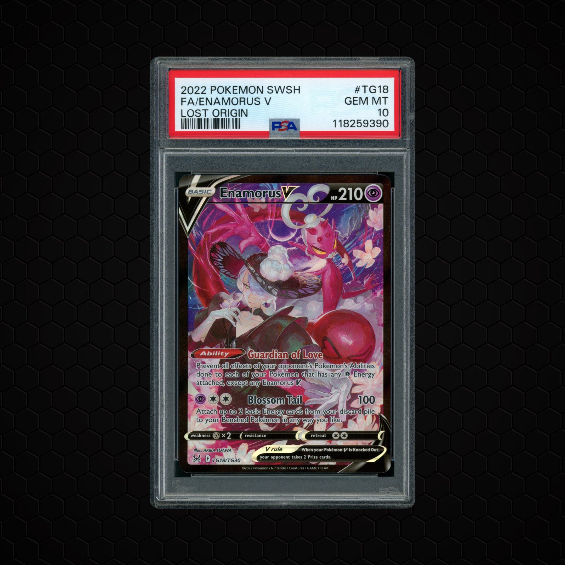 2022 Lost Origin Enamorus V #TG18 PSA 10