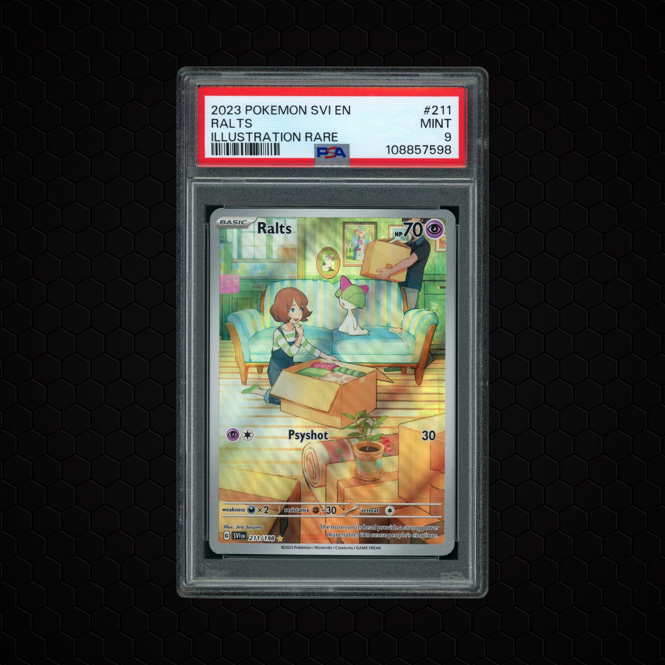 2023 Pokemon 151 Ralts  PSA 9