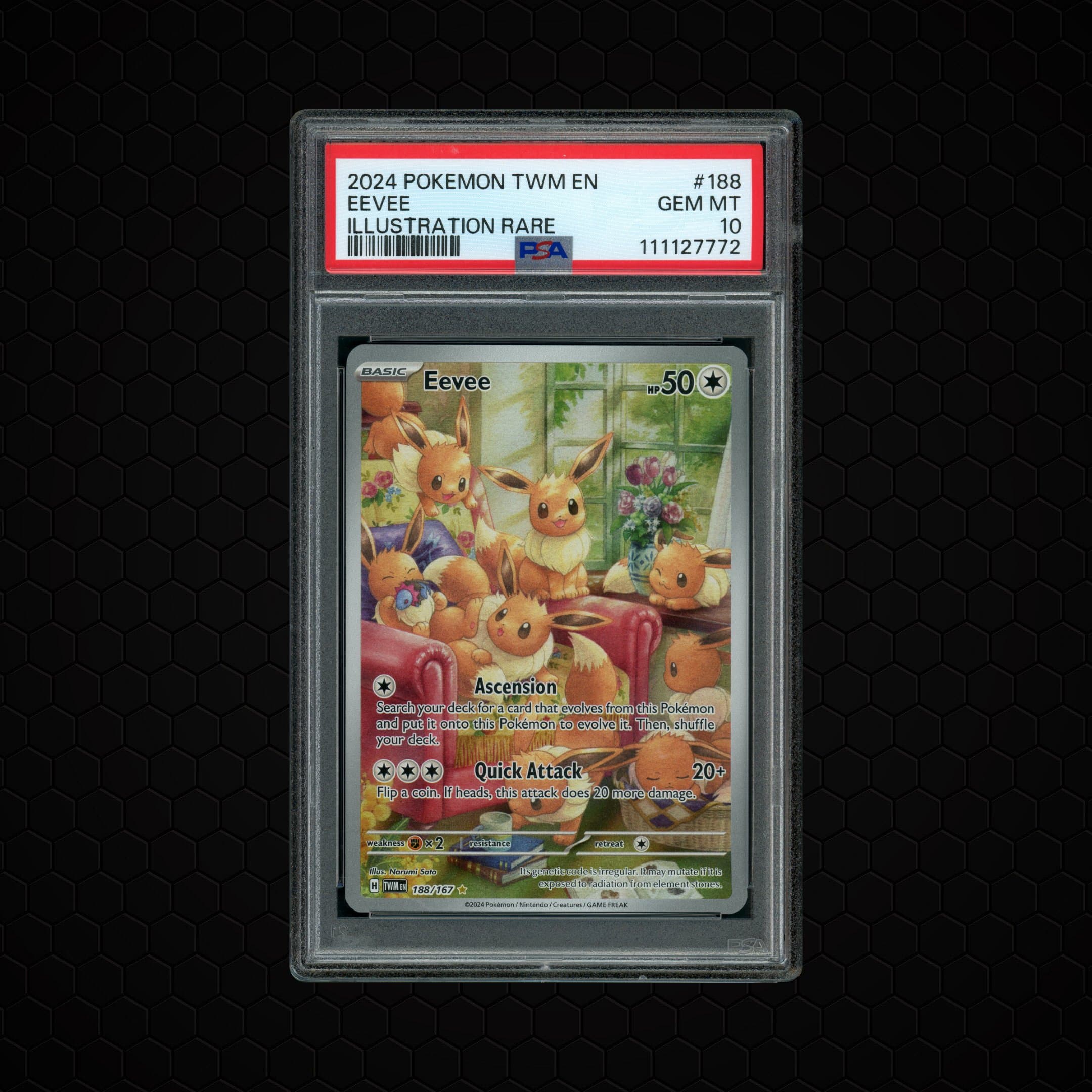 2024 Twilight Masquerade Eevee  PSA 10