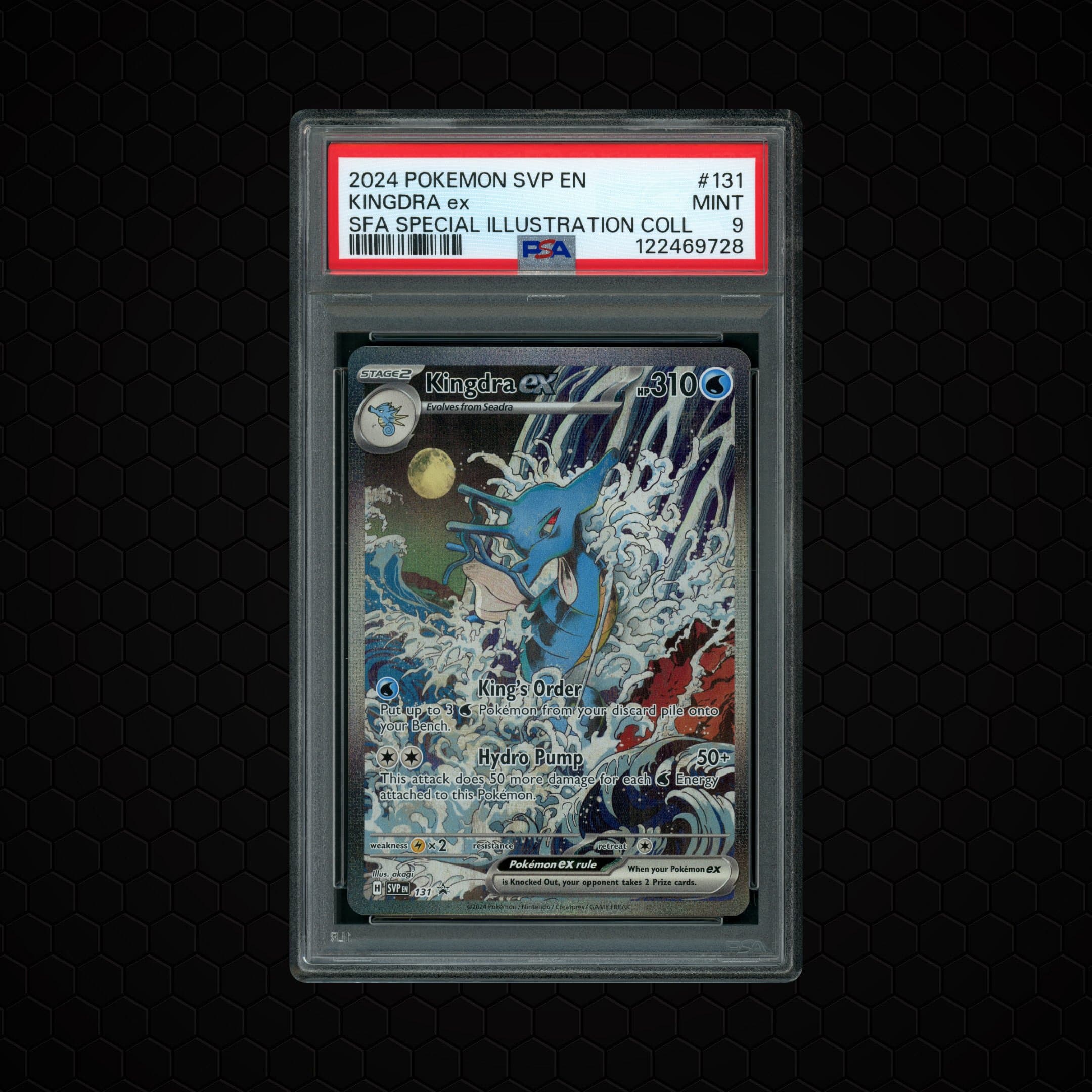 2024 Black Star Promo Kingdra EX  PSA 9