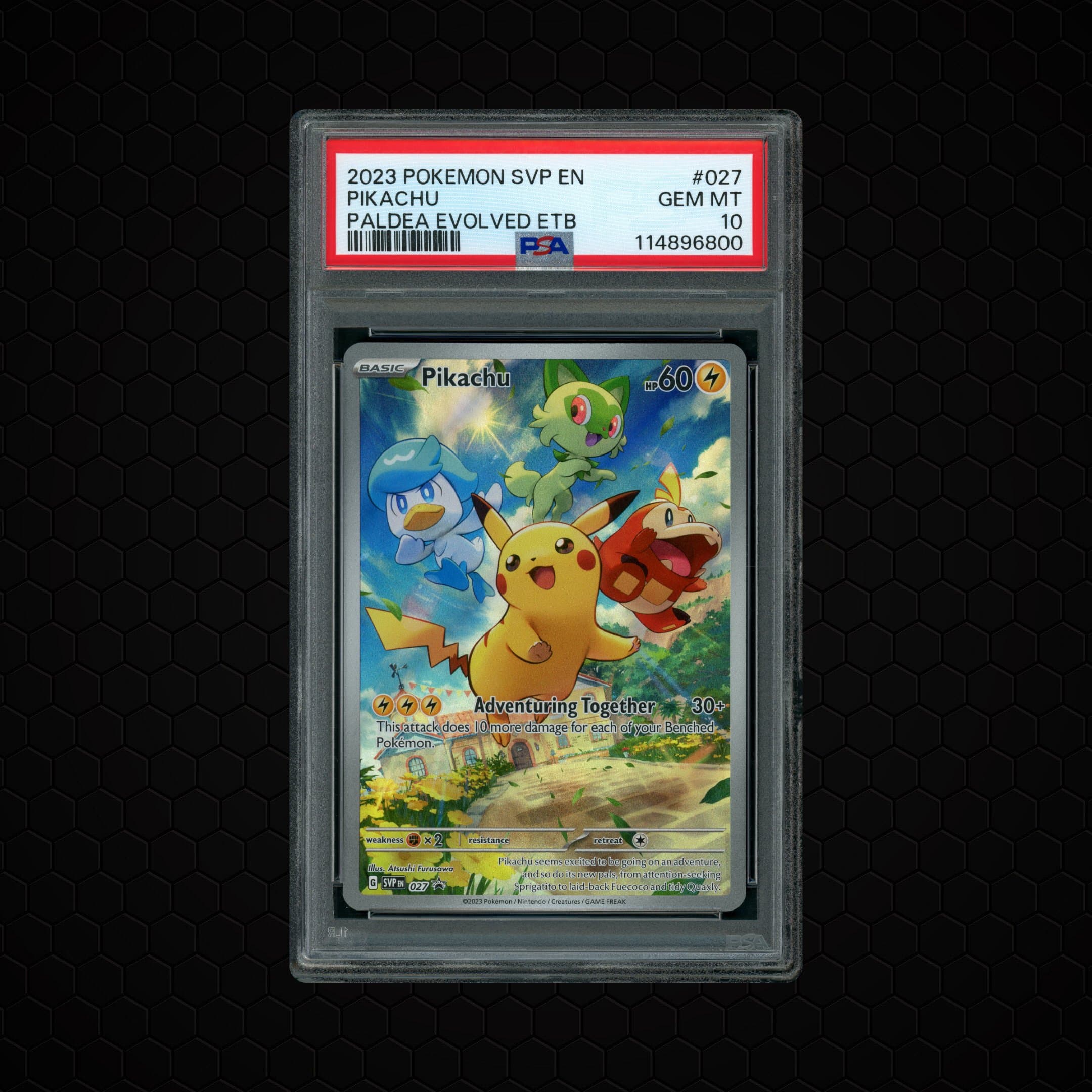 2023 Black Star Promo Pikachu  PSA 10