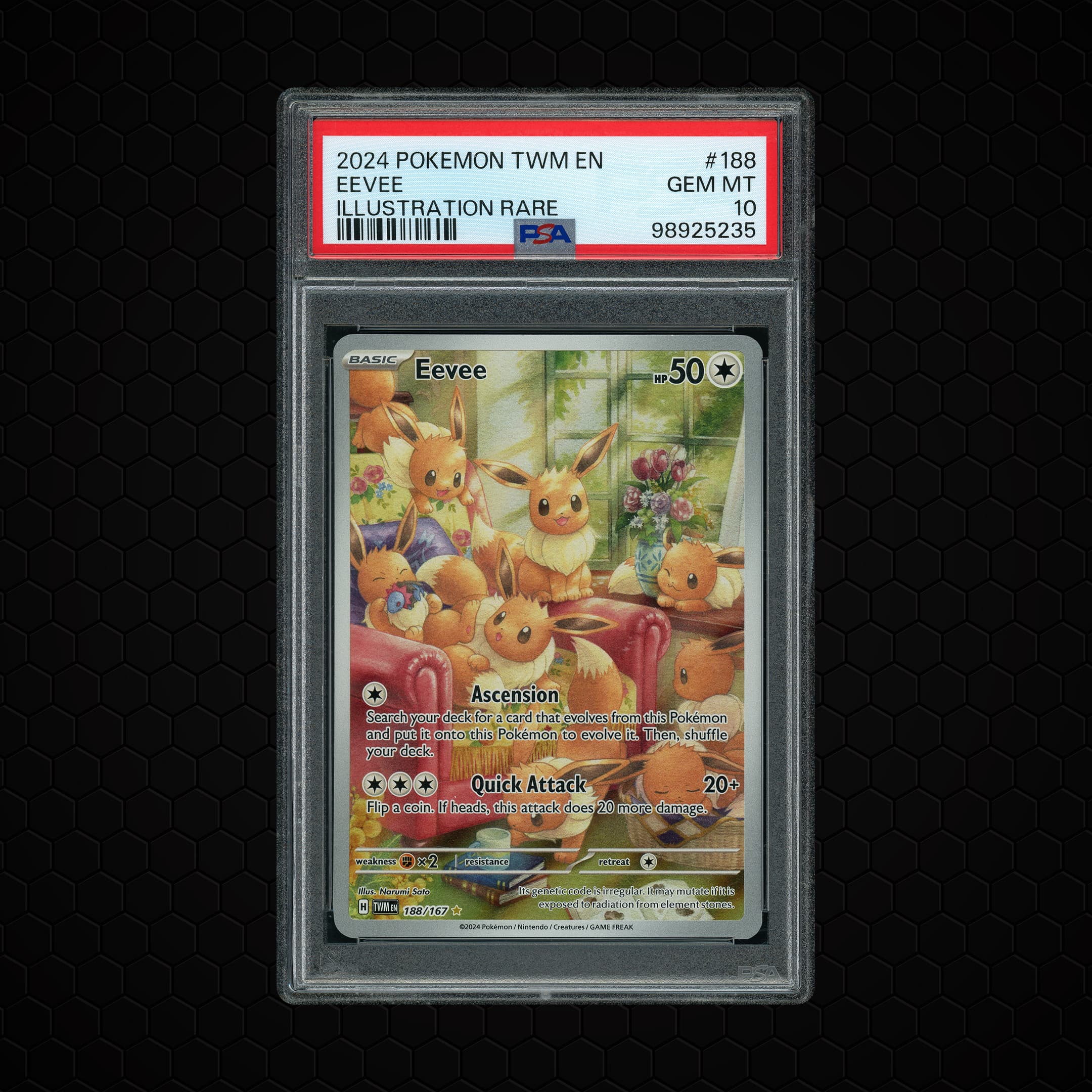 2024 Twilight Masquerade Eevee  PSA 10
