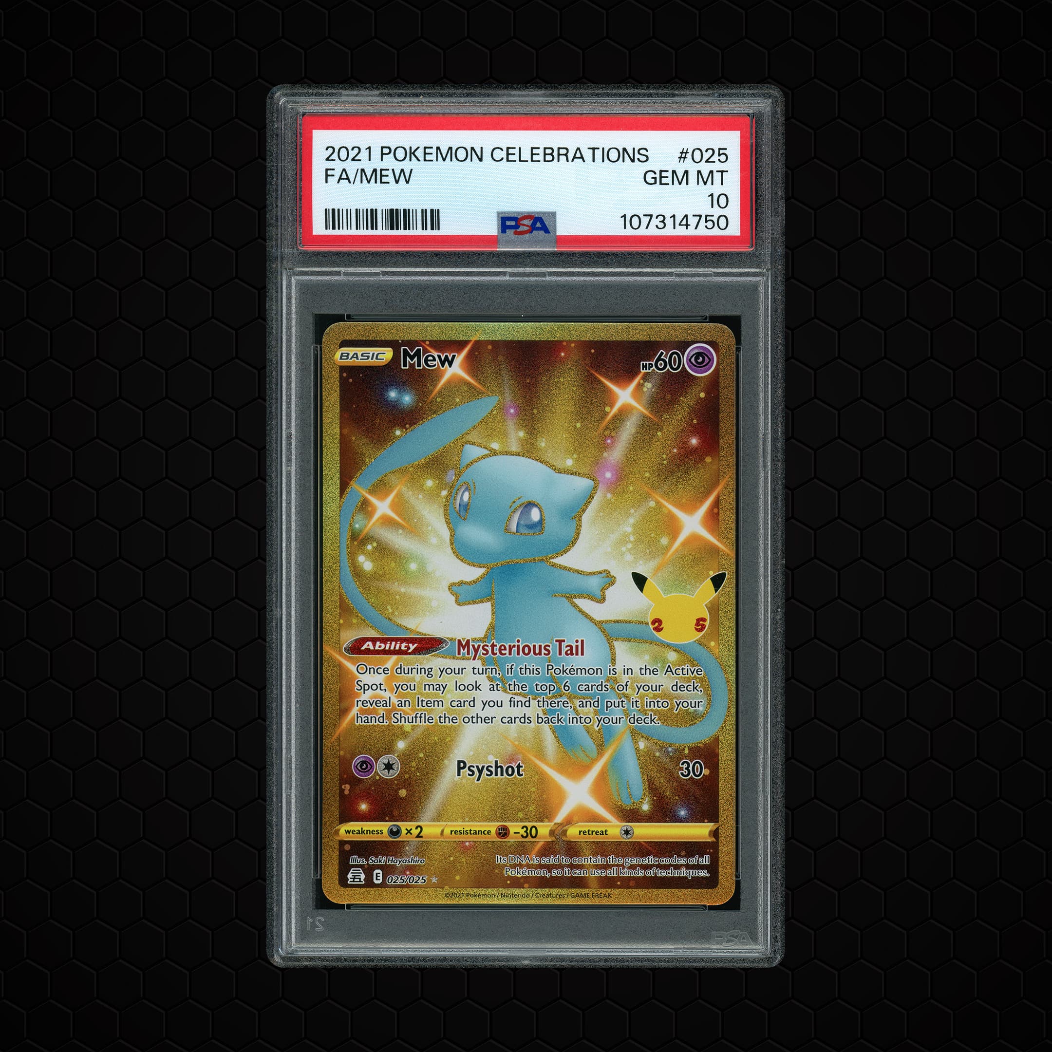 2021 Celebrations Mew  PSA 10