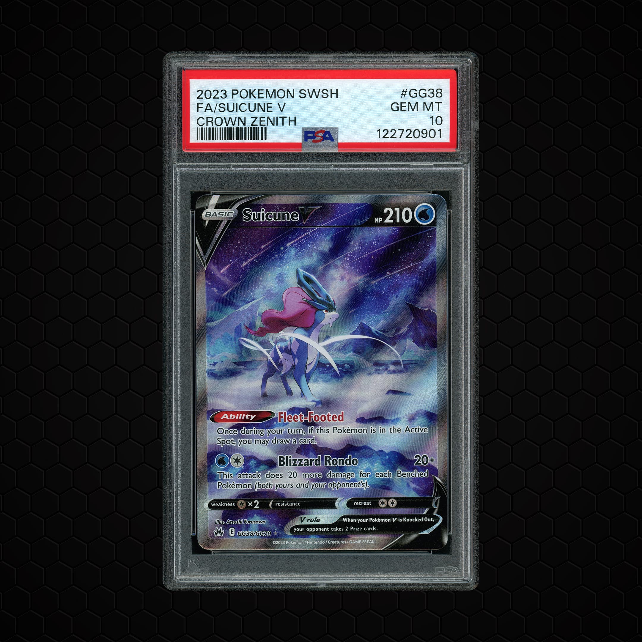 2023 Crown Zenith Suicune V #GG38 PSA 10